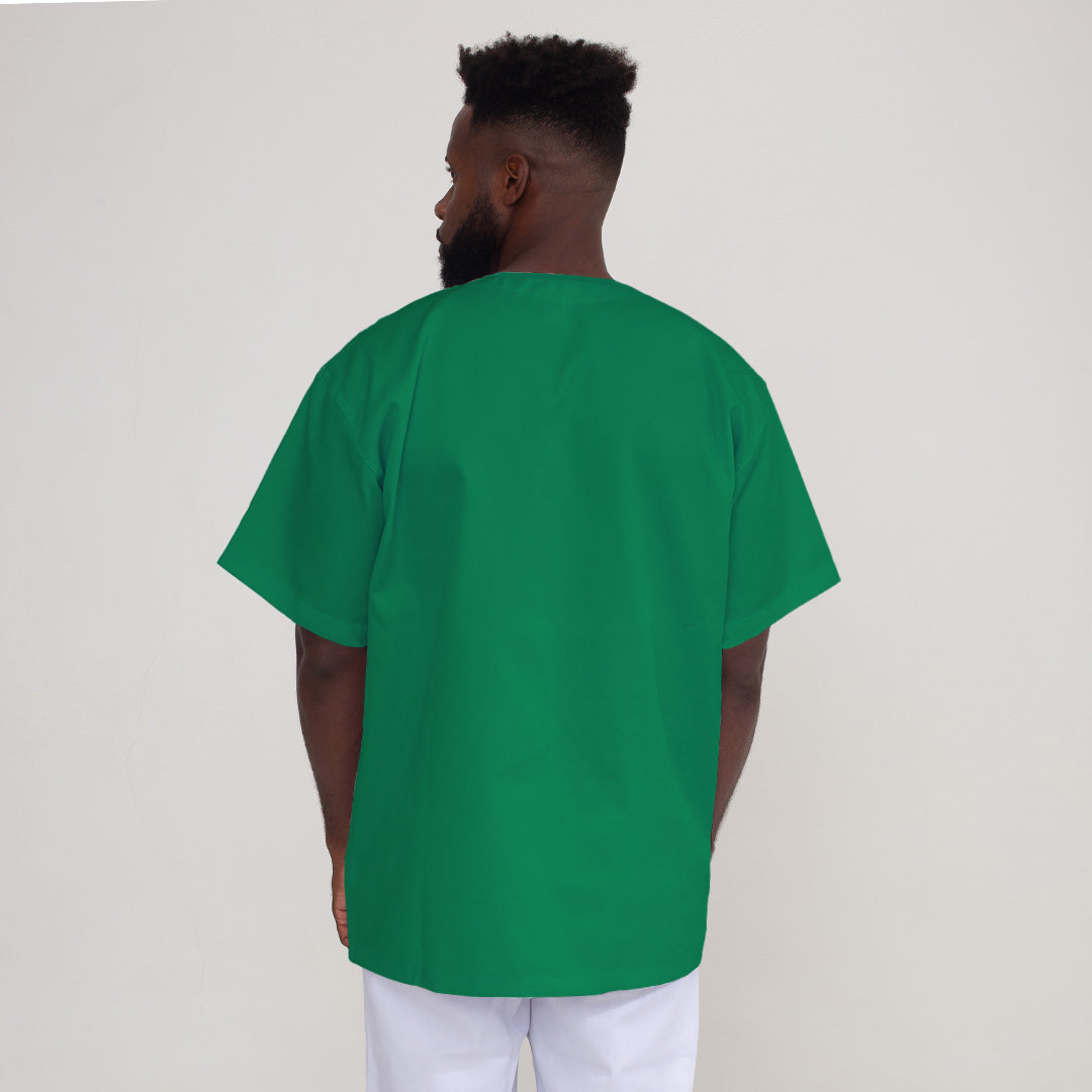 Jaleco Fechado Brim Verde Bandeira