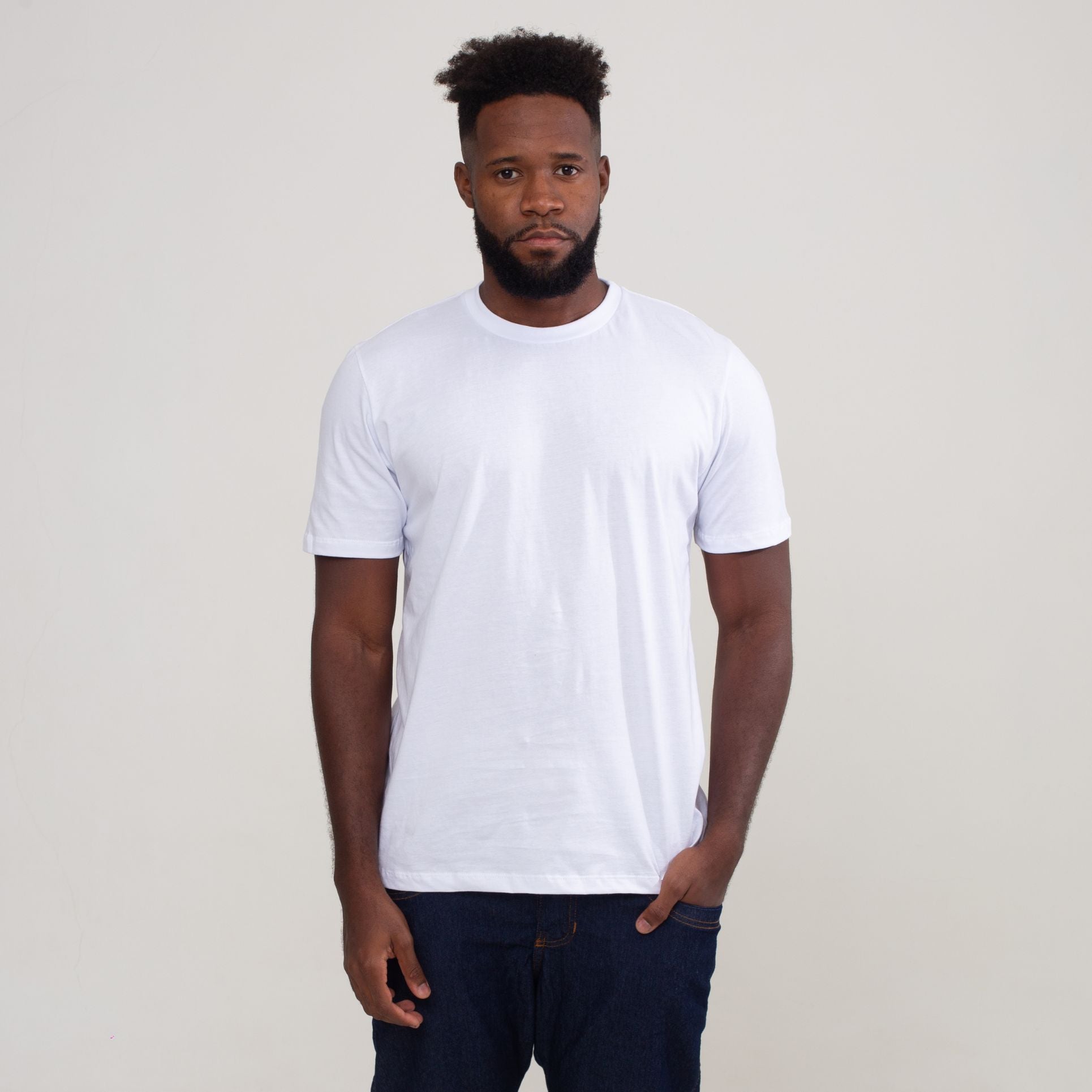 Camisa Branca de Algodão Premium Masculina
