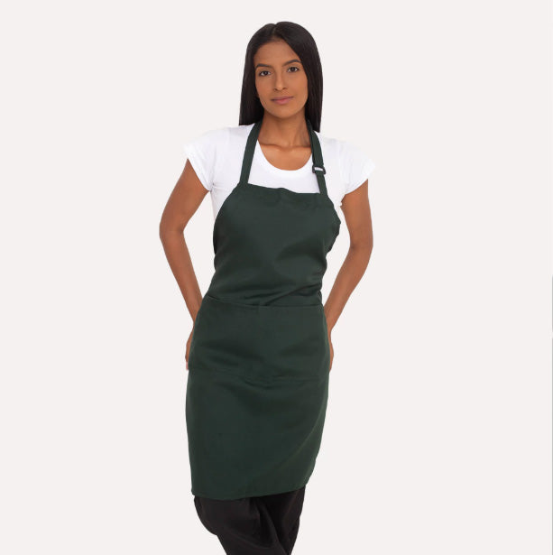 Avental para Garçom Verde Musgo Com Bolso Oxford