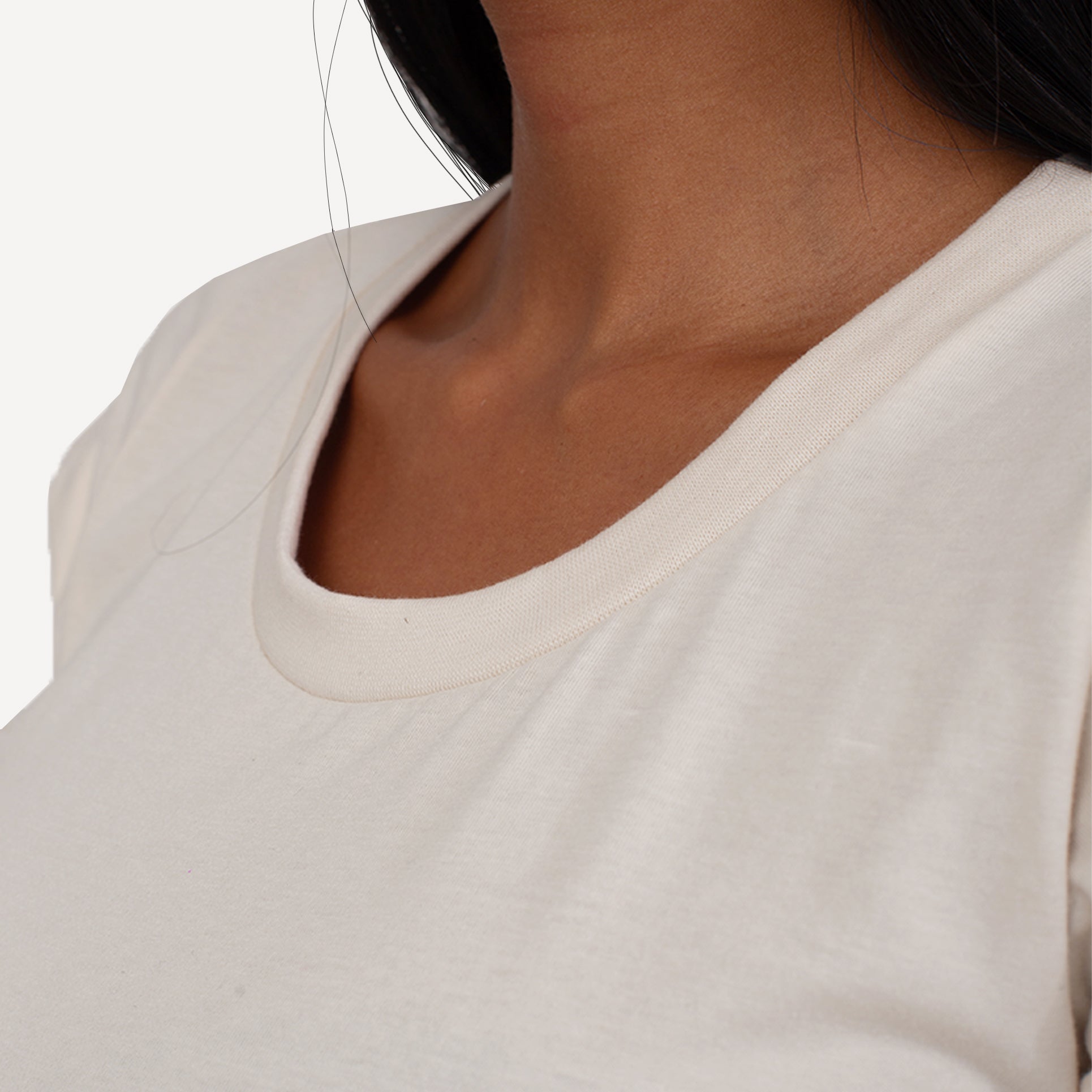Camisa Bege de Algodão Premium Feminina