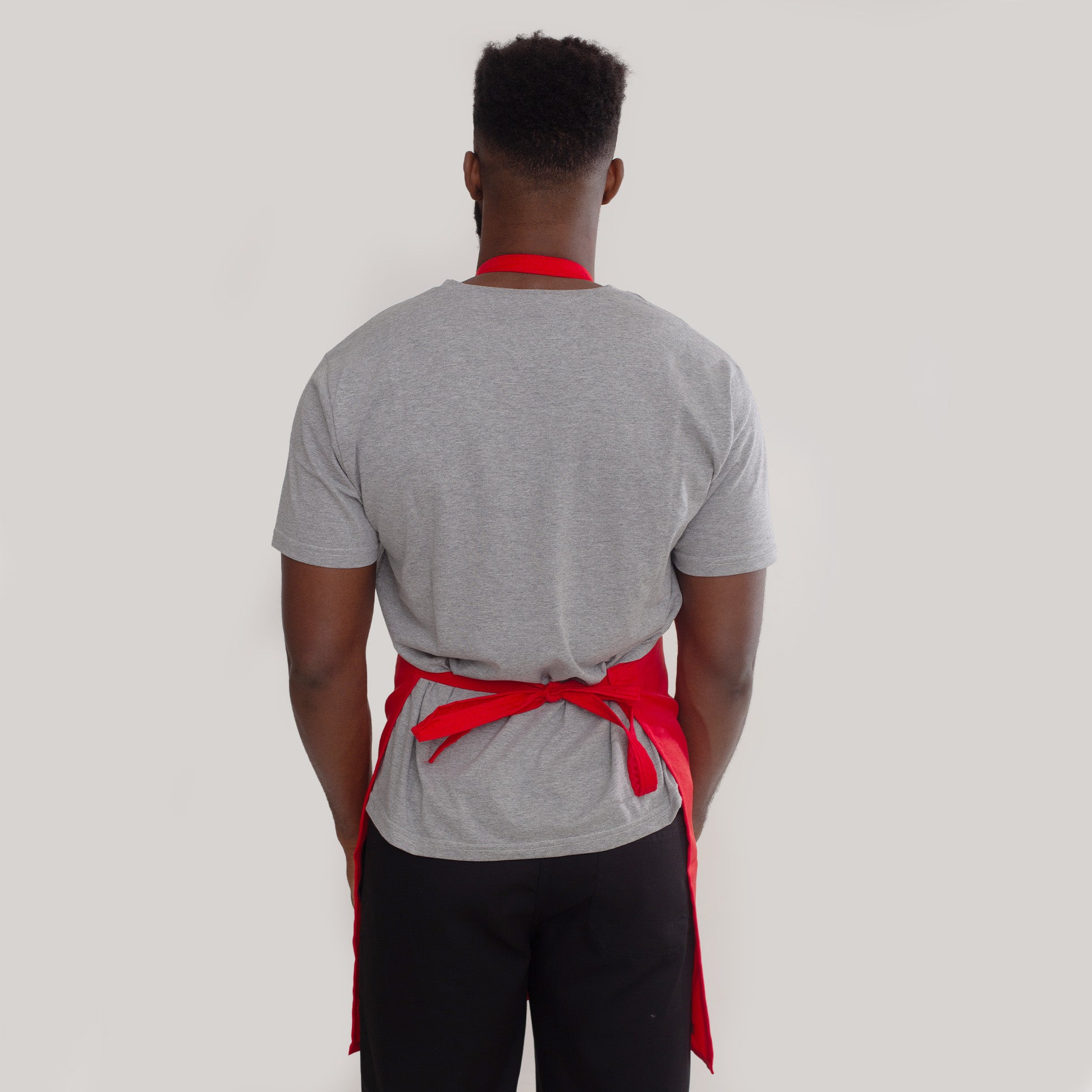 Avental para Garçom Vermelho Com Bolso Oxford