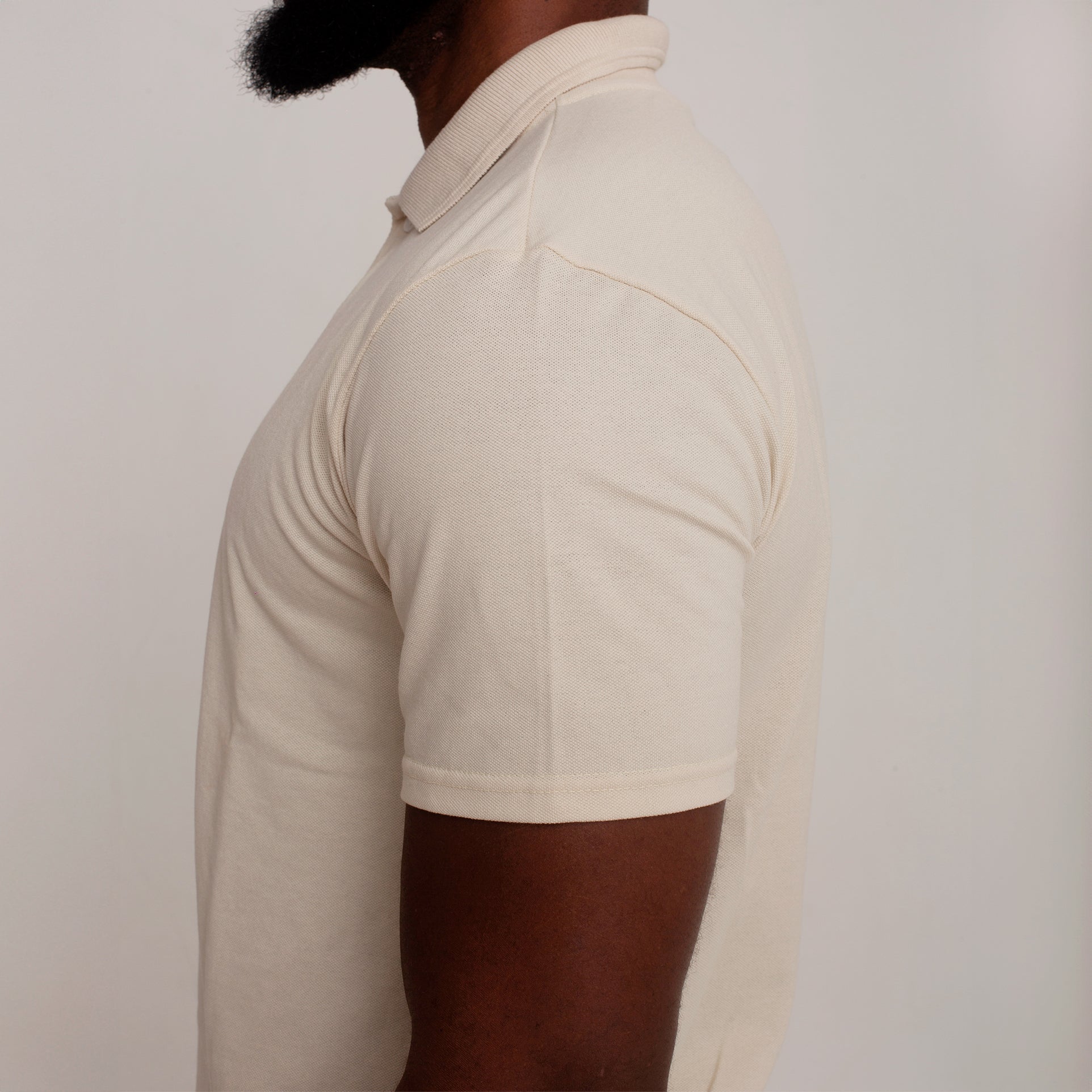Camisa Polo Piquet Algodão Areia