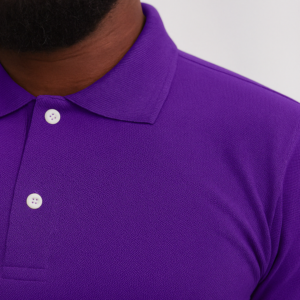 Camisa Polo Piquet Algodão Roxa