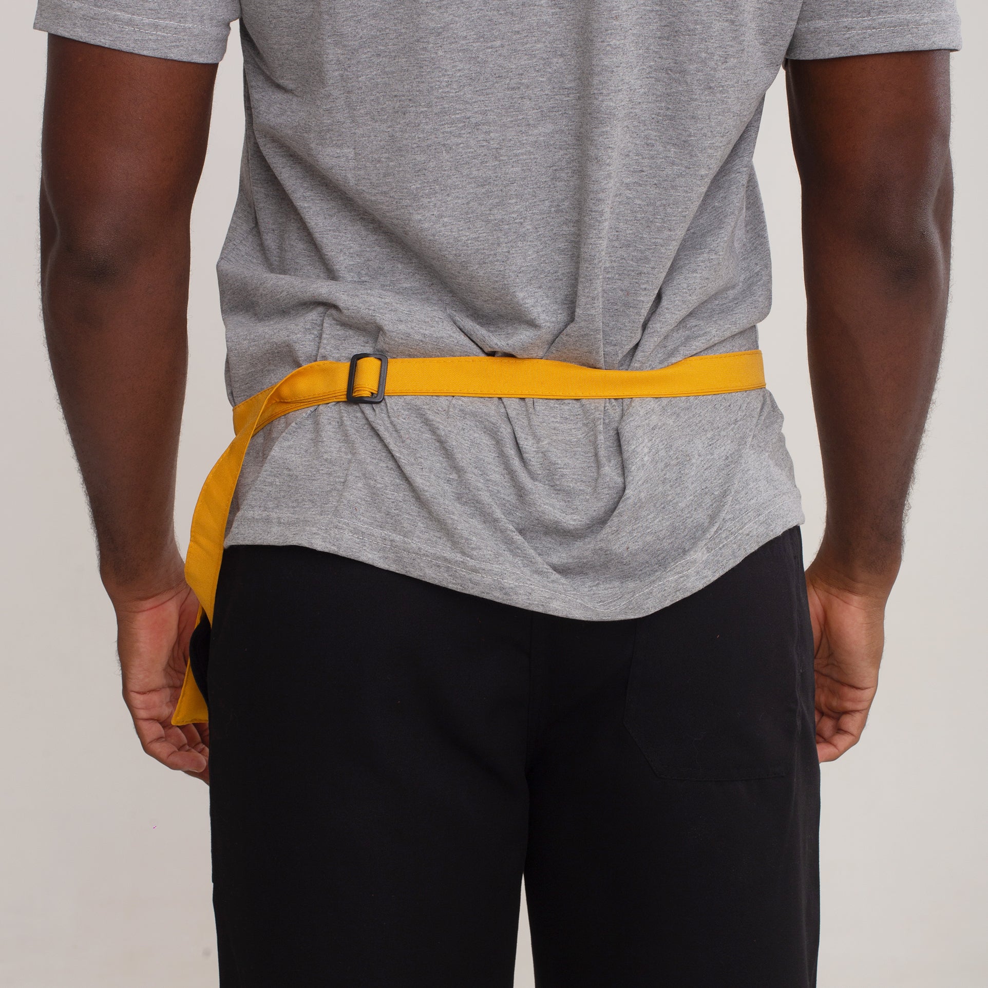 Avental Pochete Amarelo Com Bolso Oxford