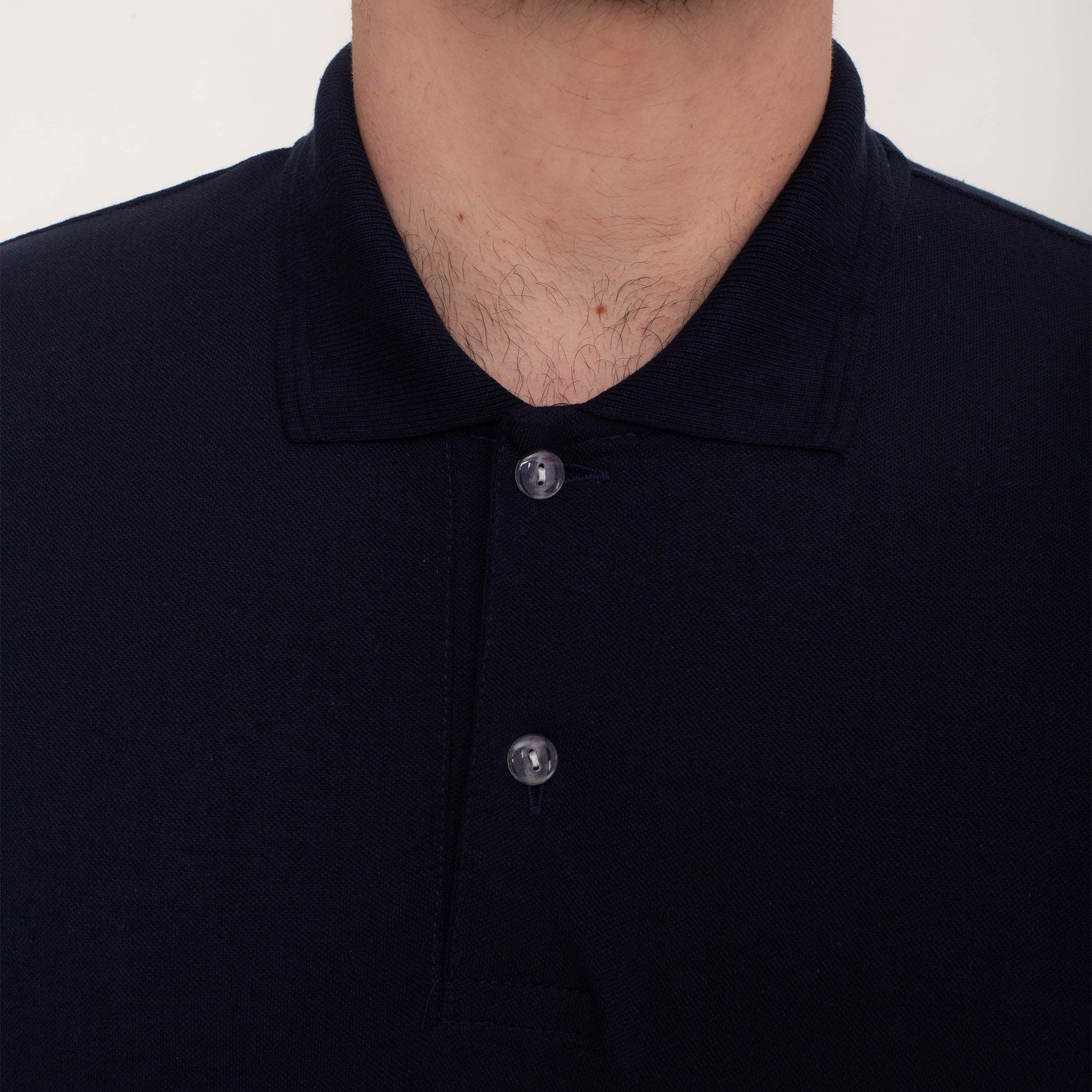 Camisa Polo Piquet Algodão Azul Marinho