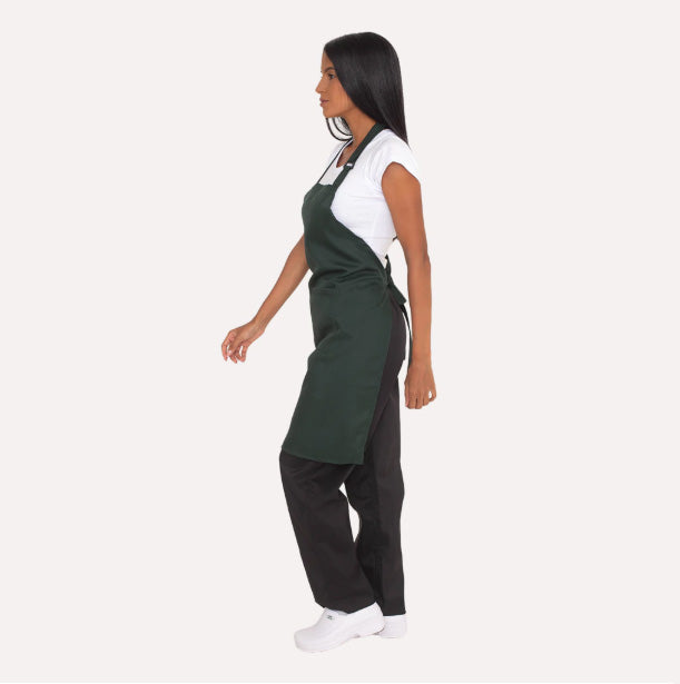 Avental para Garçom Verde Musgo Com Bolso Oxford