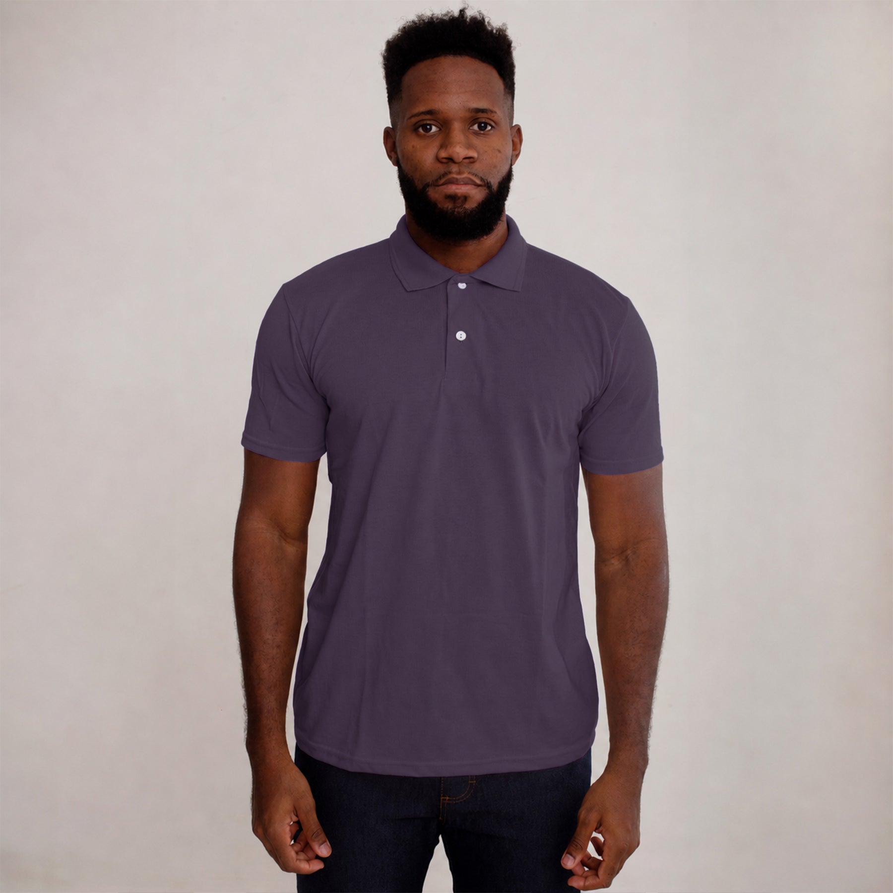 Camisa Polo Piquet Algodão Roxa