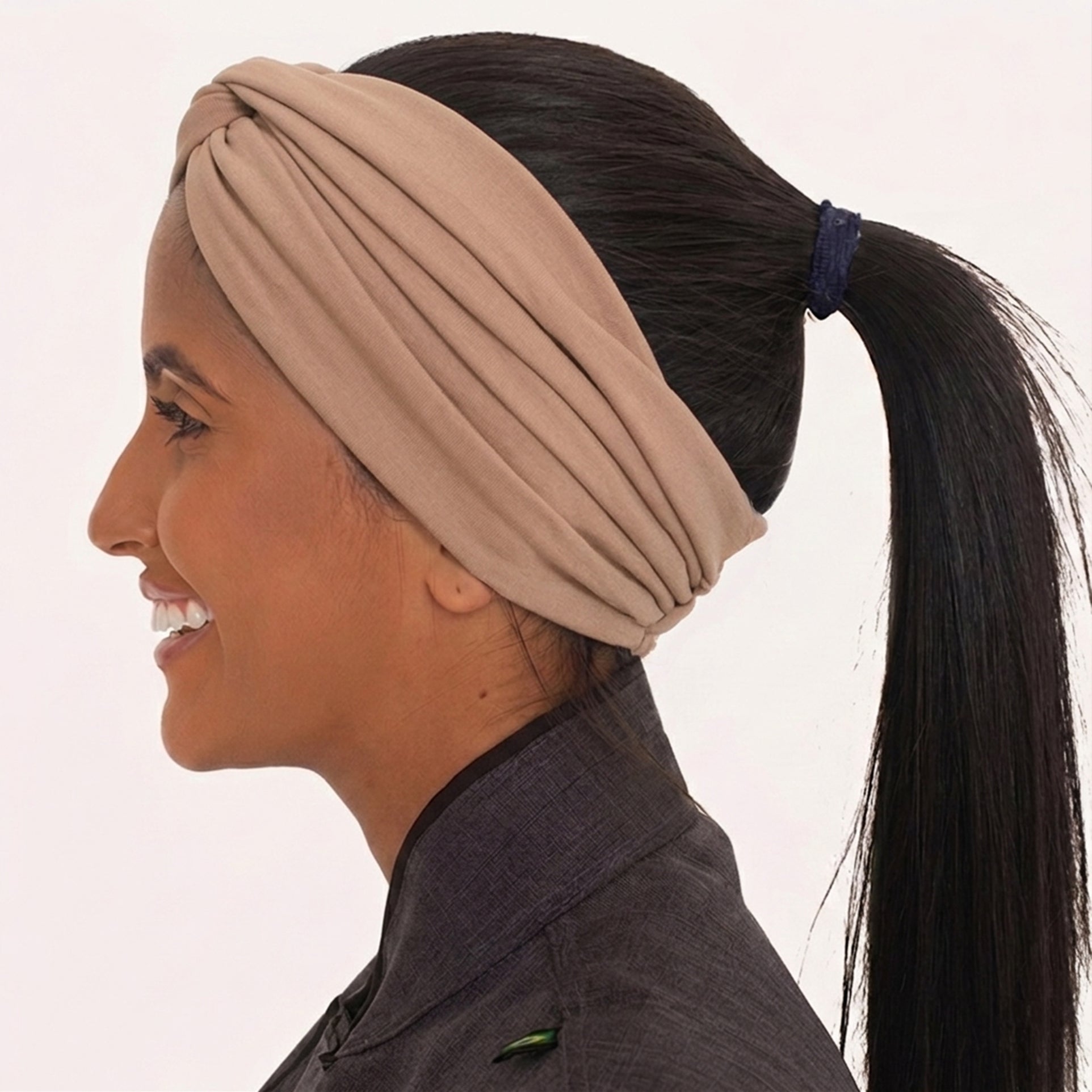 Bandana Faixa Bege