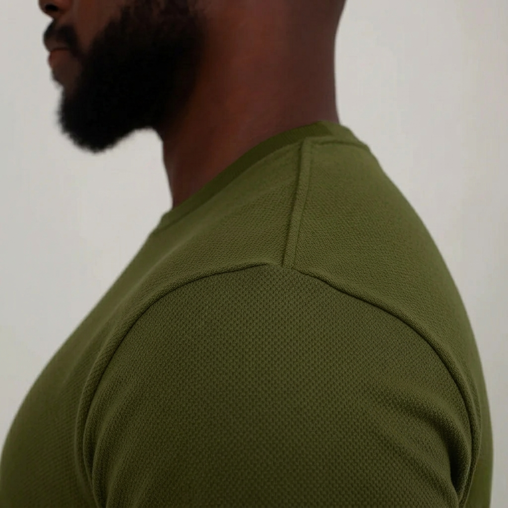 Camisa Verde de Algodão Premium Masculina