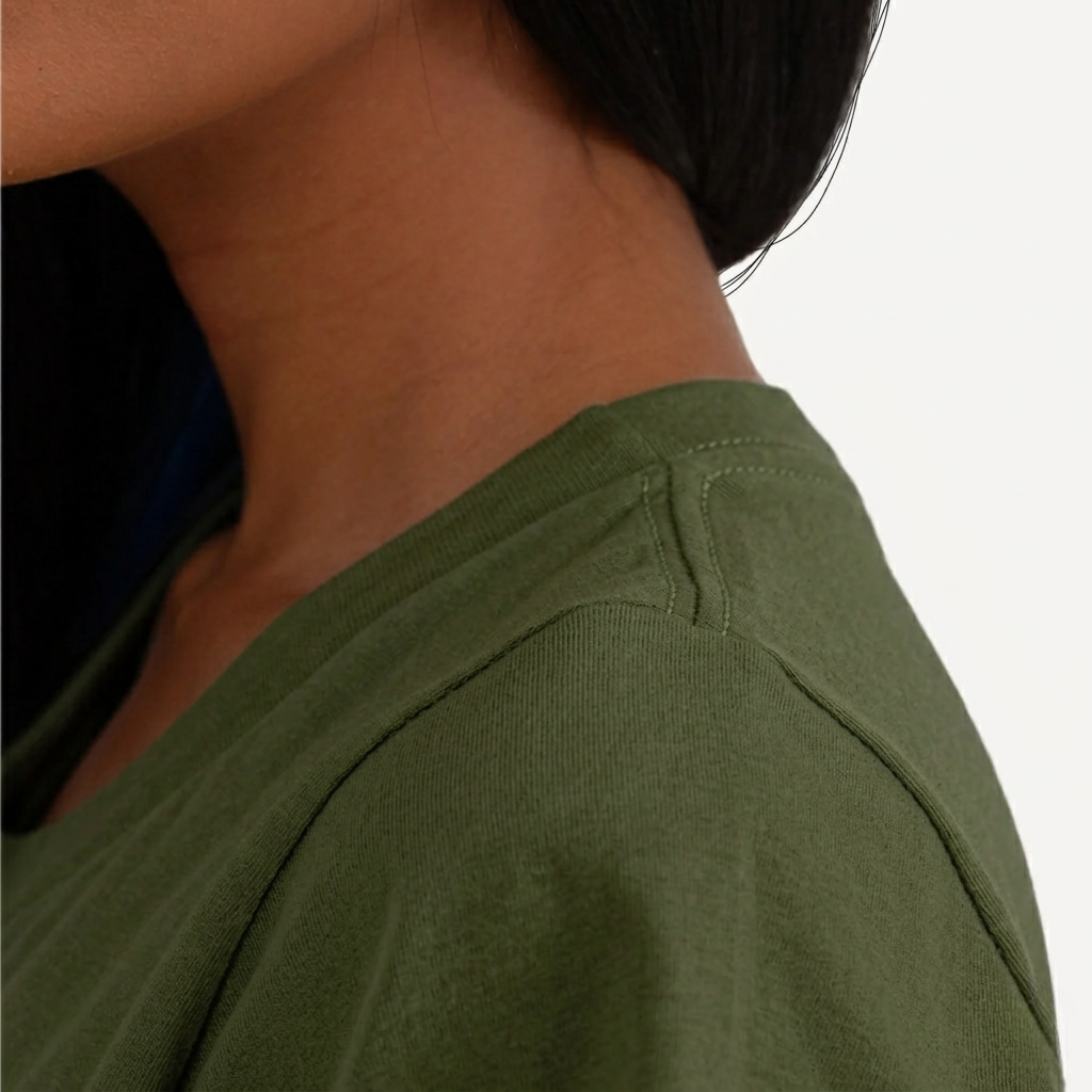 Camisa Verde de Algodão Premium Feminina