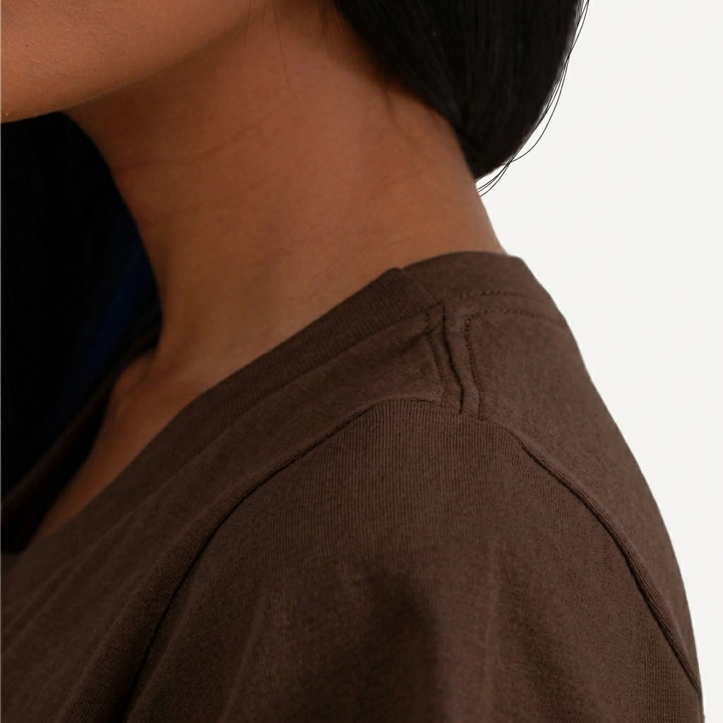 Camisa Marrom de Algodão Premium Feminina