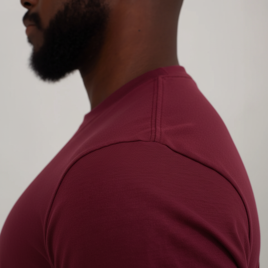 Camisa Vinho de Algodão Premium Masculina