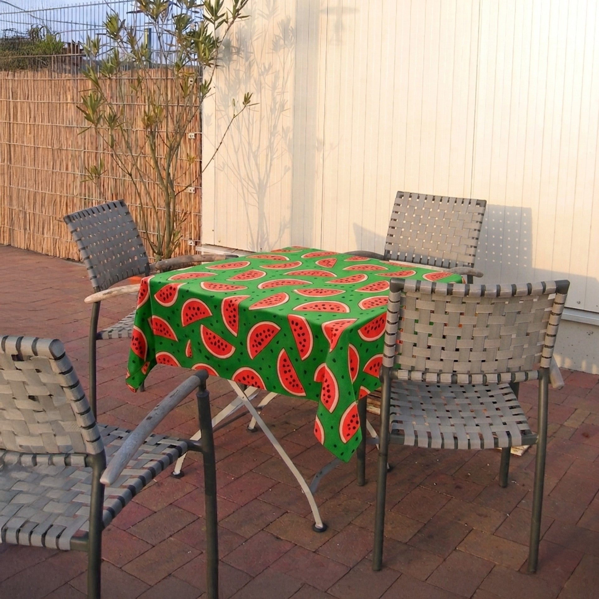 Toalha de Mesa Melancia 1,50x1,50 Quadrada