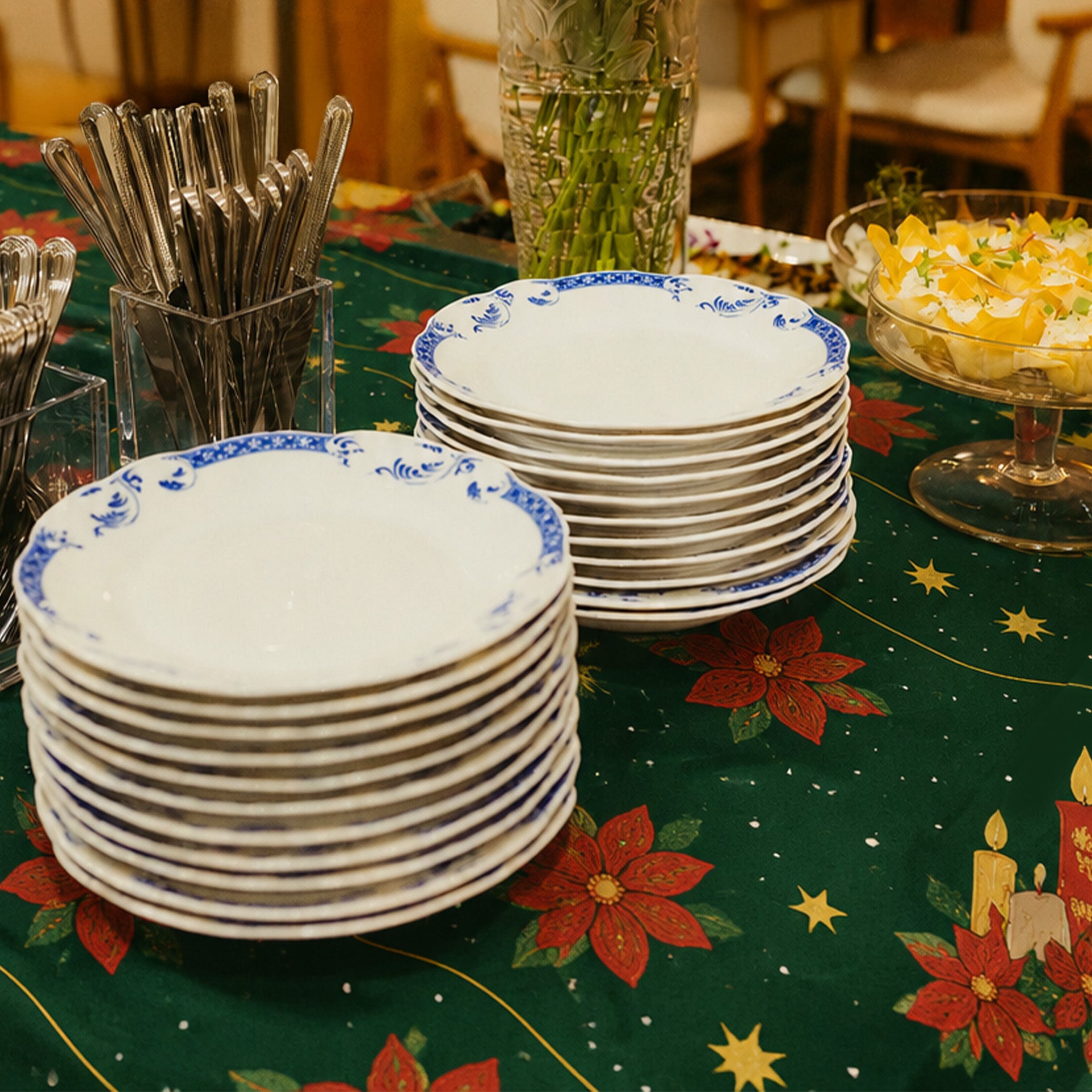 Toalha de Mesa Natal Verde