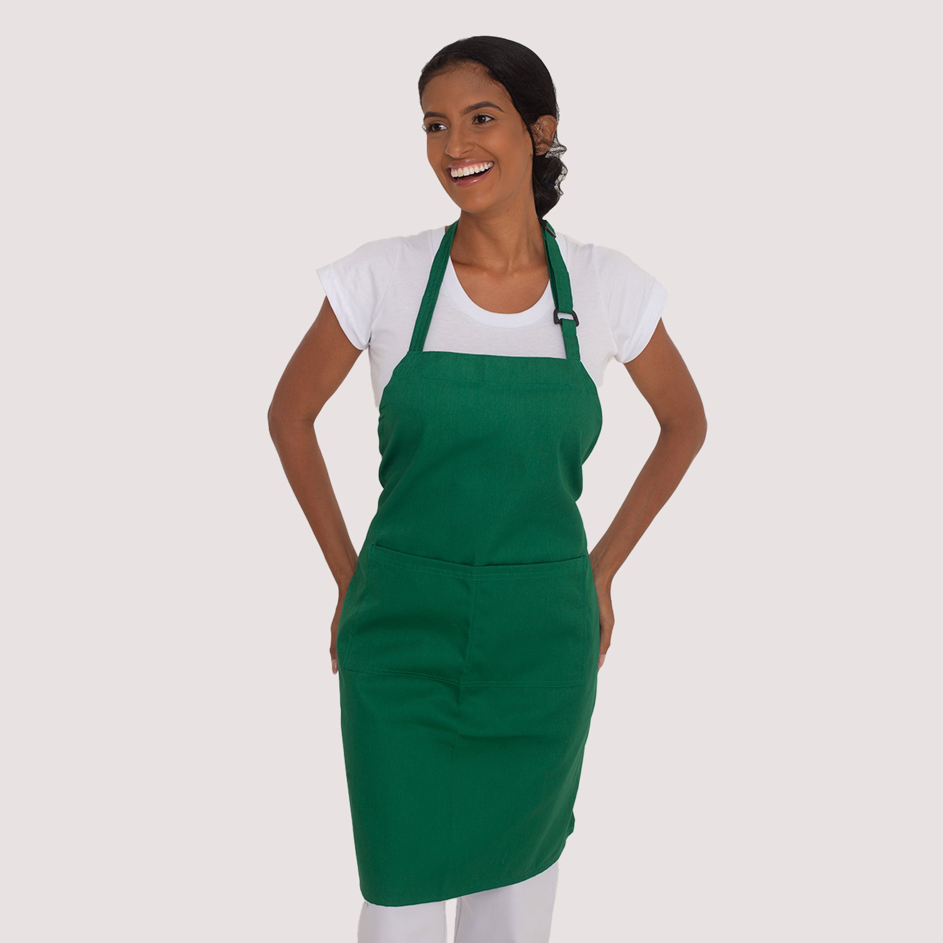 Avental Verde Bandeira com bolso Brim