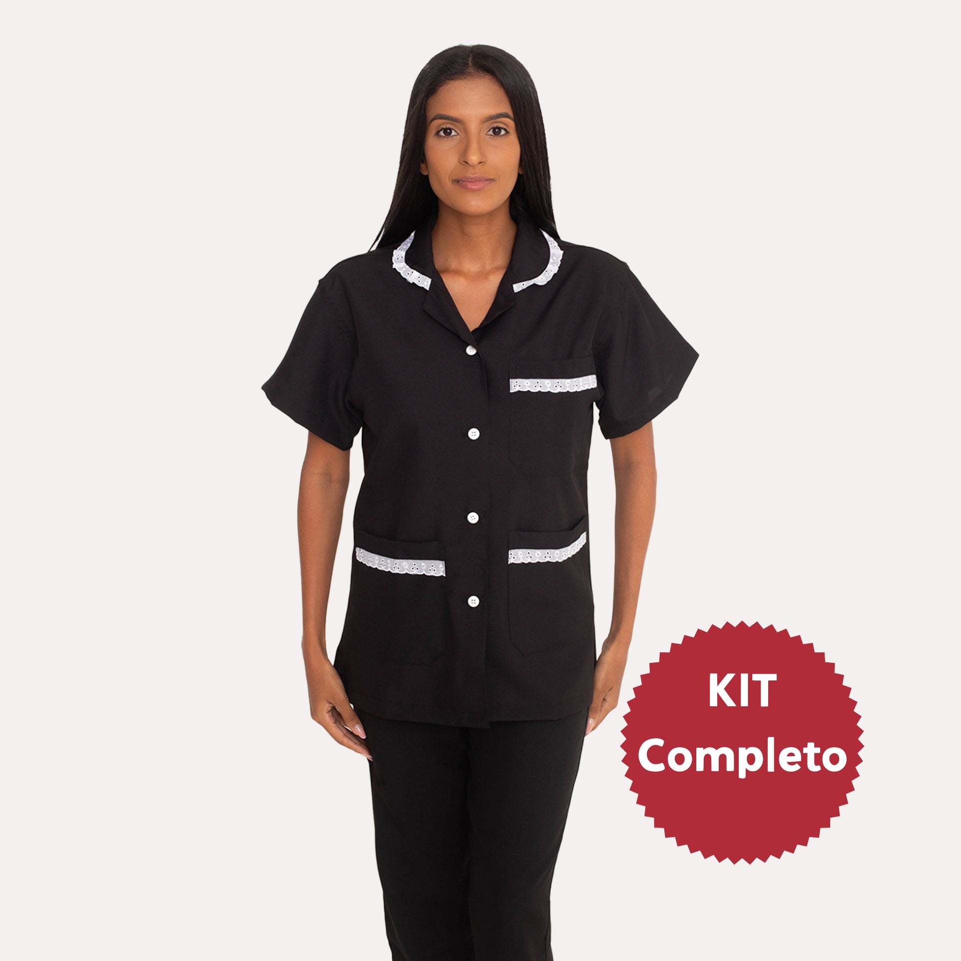 Uniforme Camareira Preto