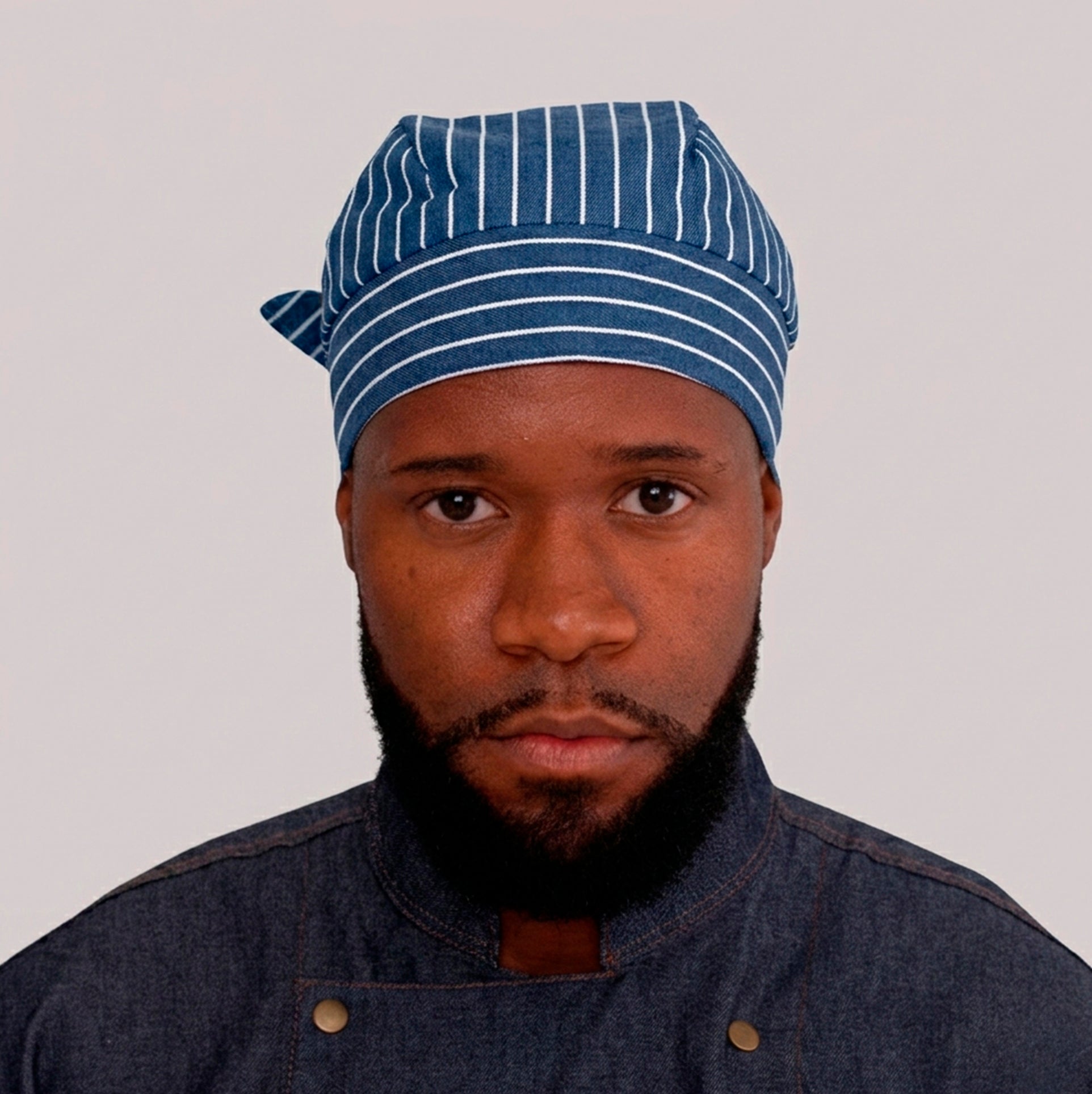 Bandana Garçom Listrada Azul