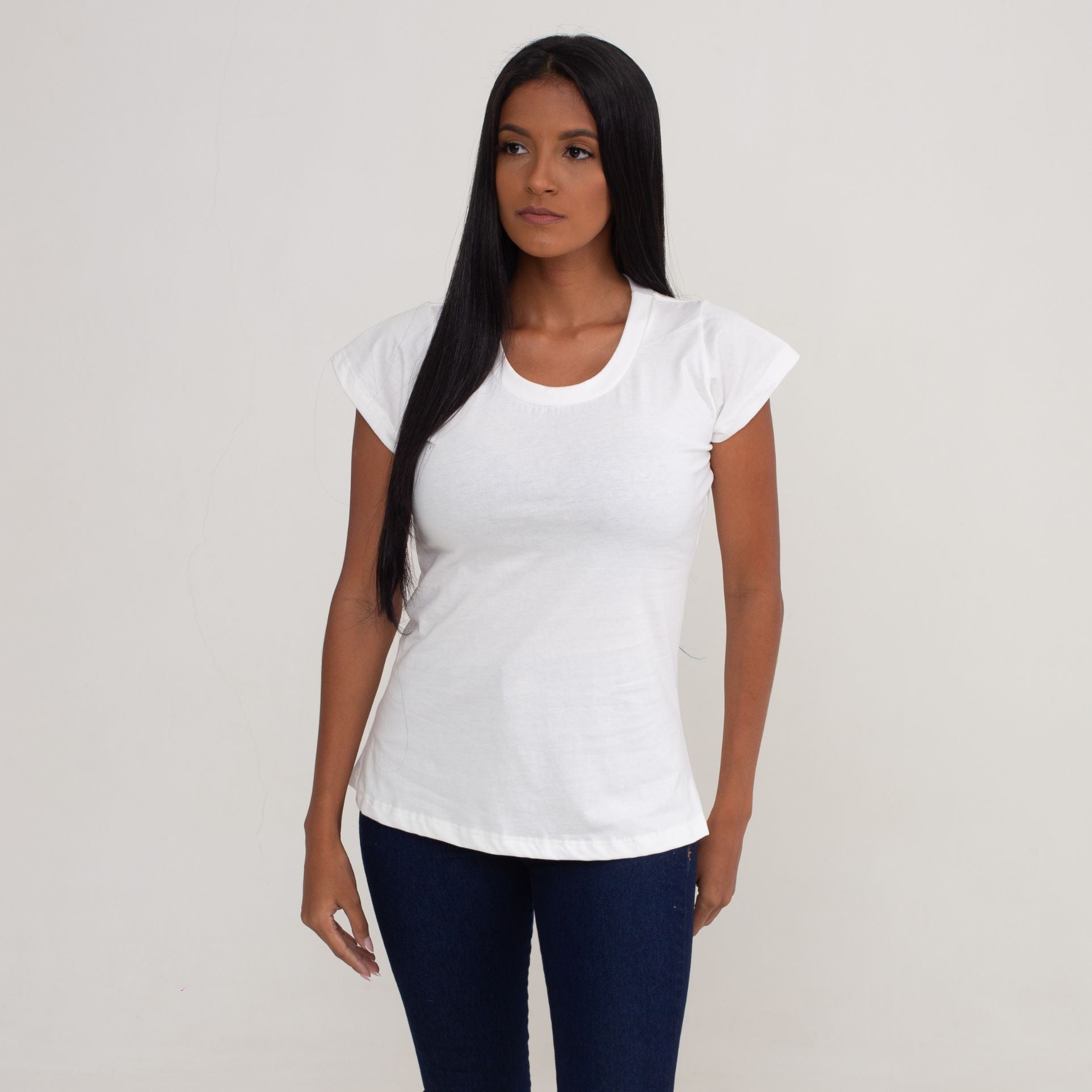 Camisa Off White de Algodão Premium Feminina