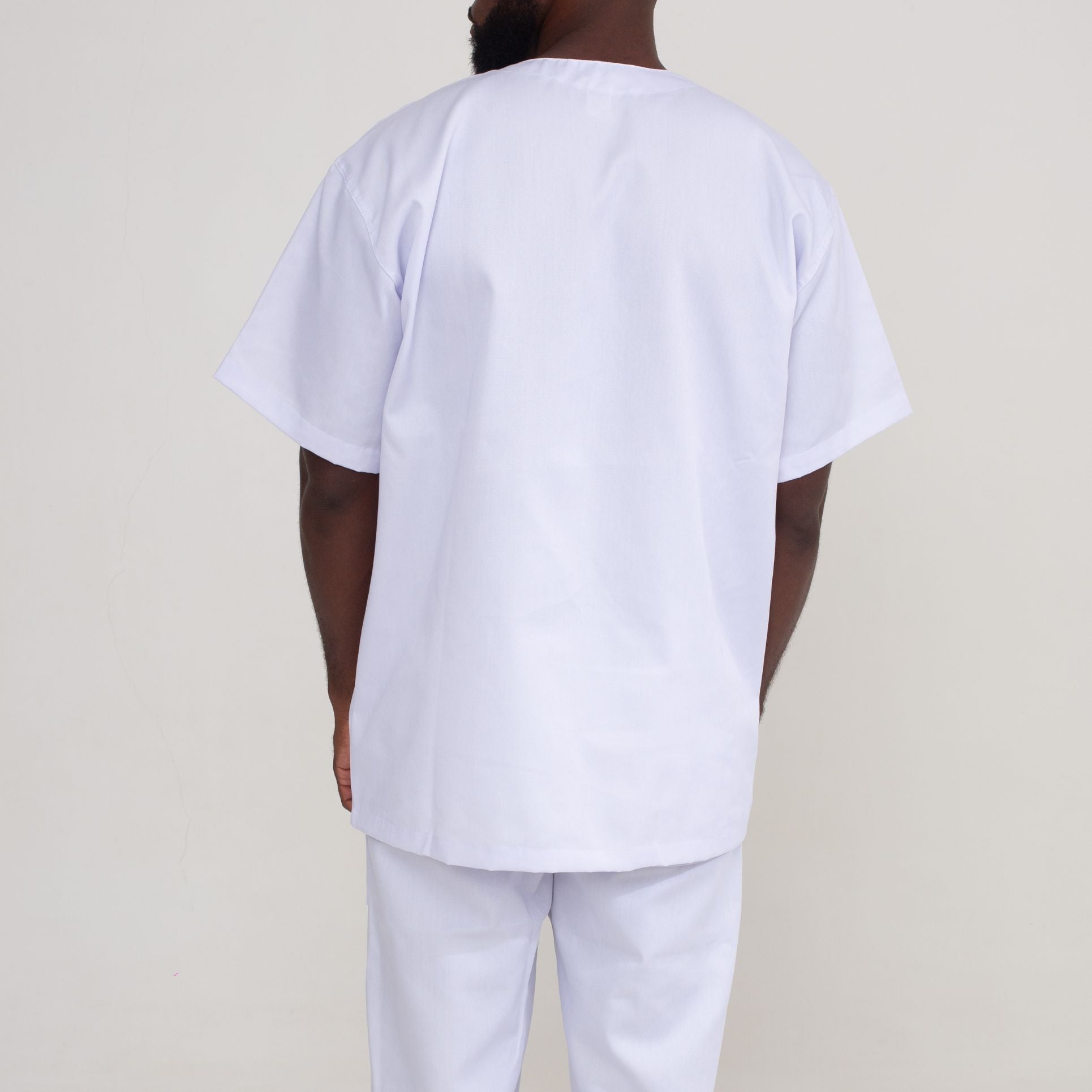 Jaleco Fechado Brim Branco