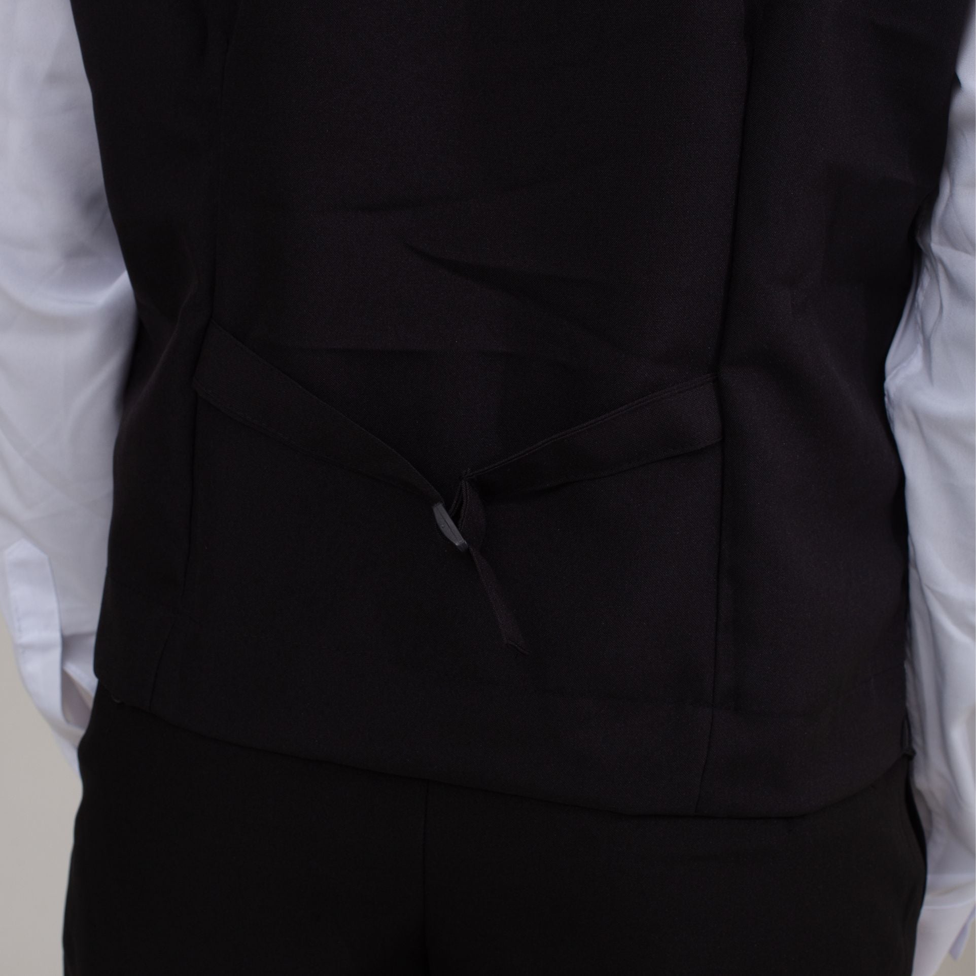 Colete Oxford Risca de Giz Preto