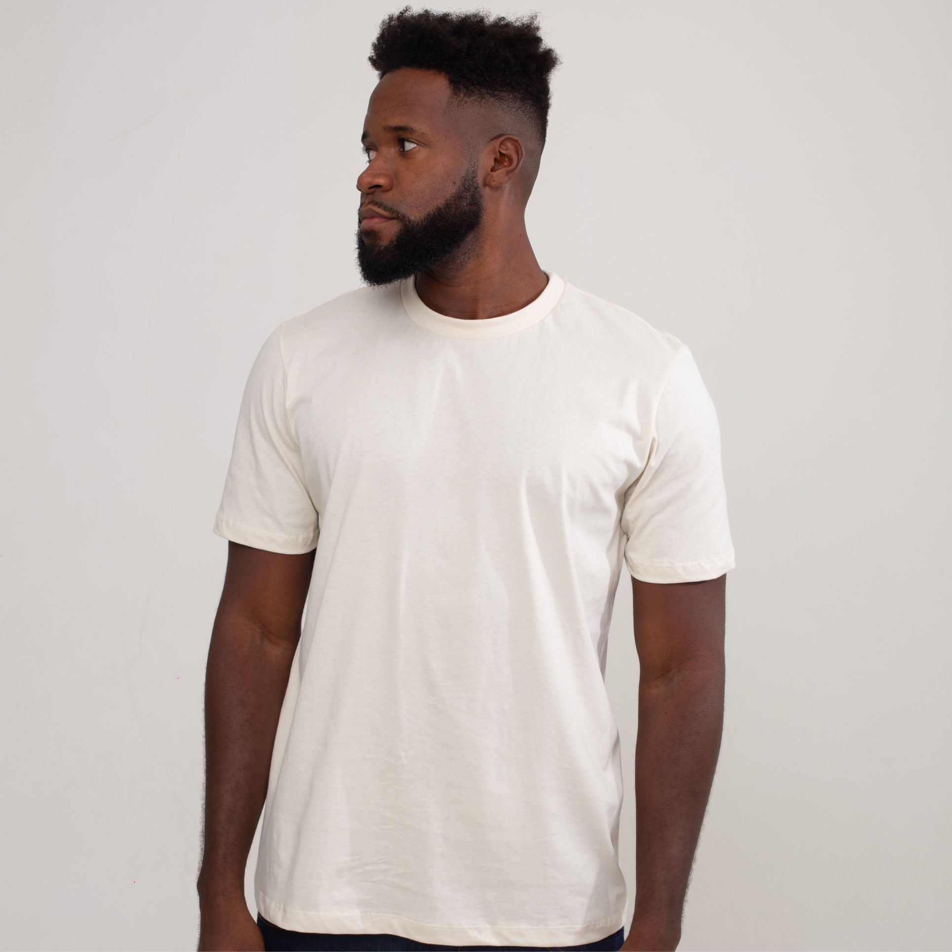 Camisa Bege de Algodão Premium Masculina