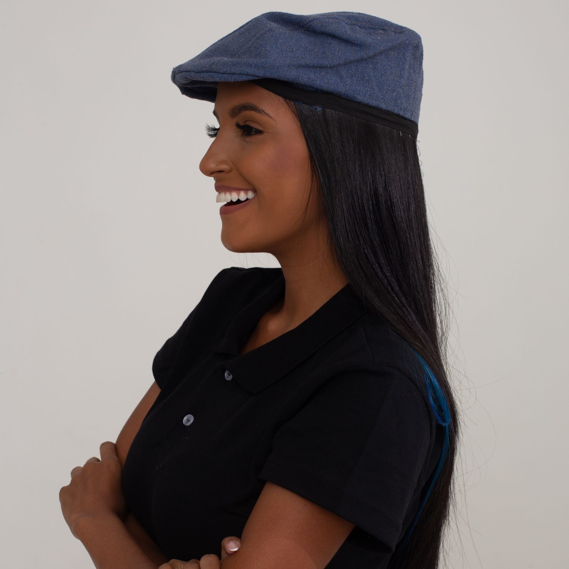 Boina de Lona Azul Jeans