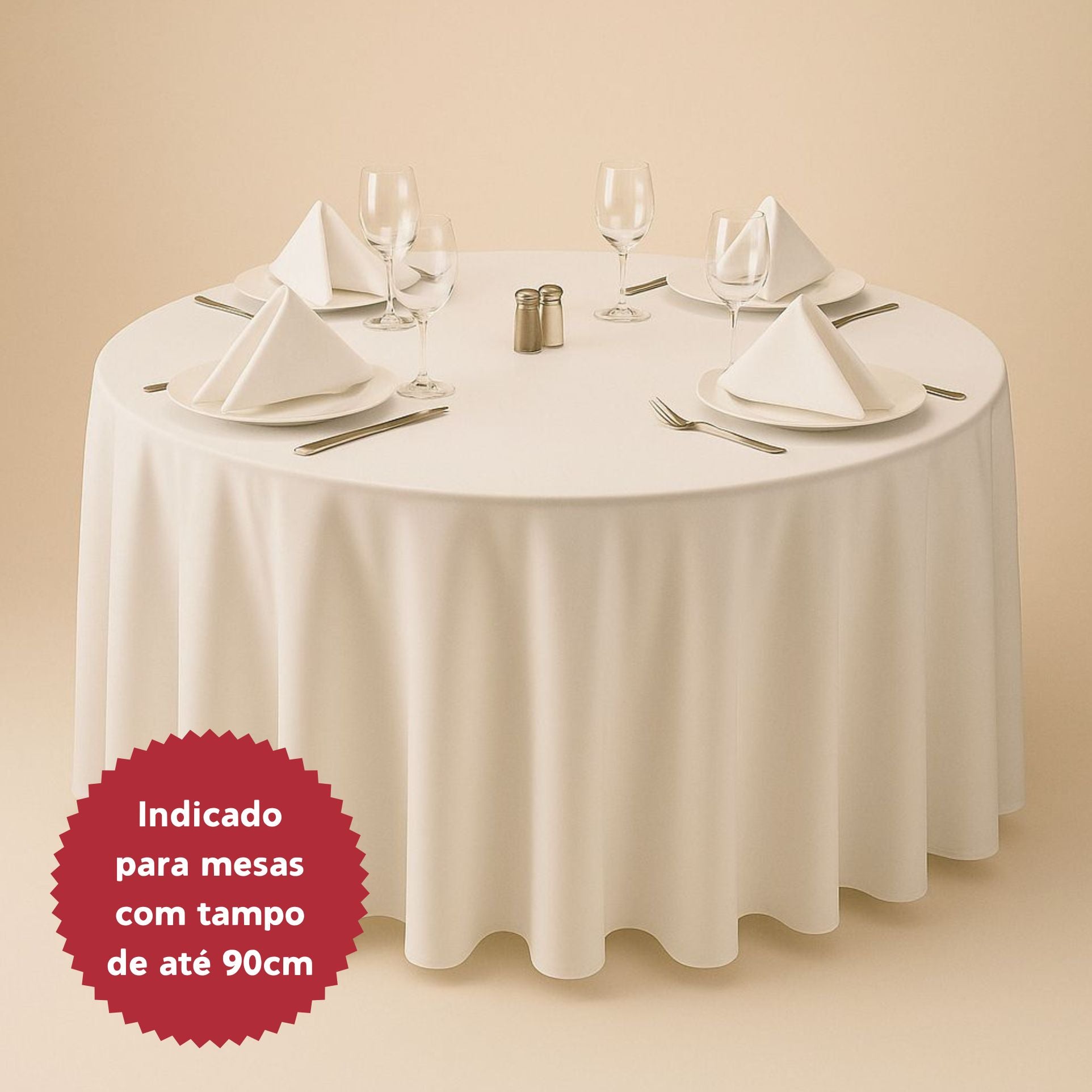 Toalha de Mesa Redonda Oxford