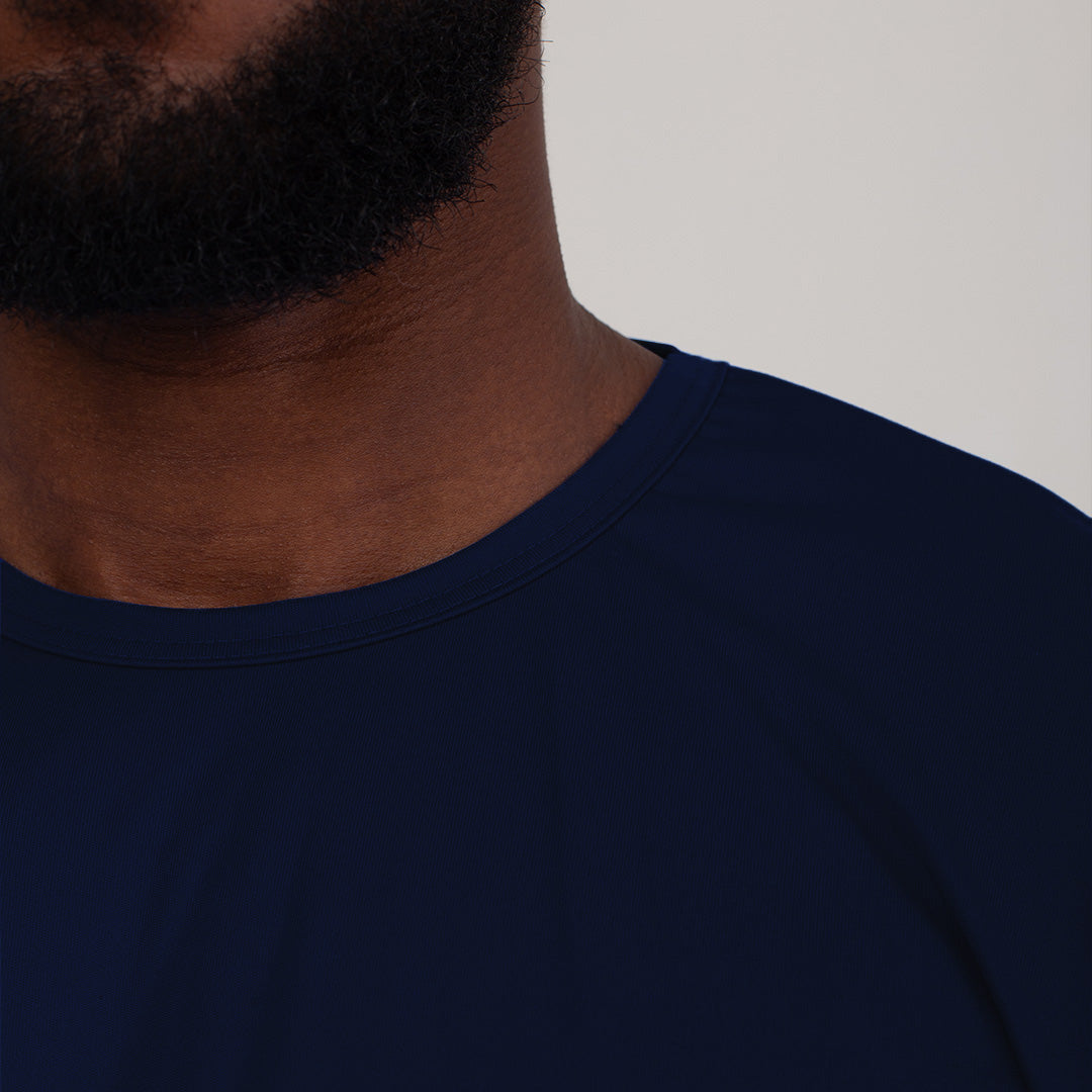 Camisa Azul Marinho UV Manga Longa