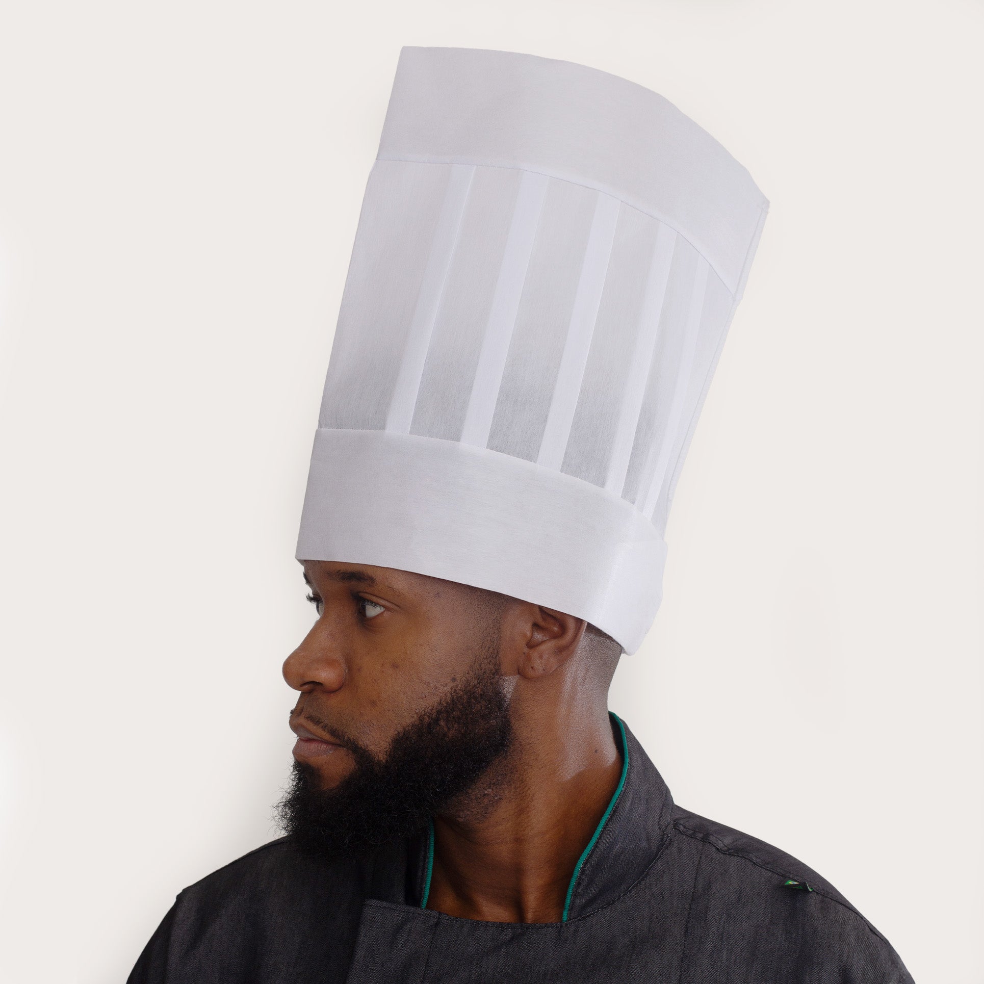 Chapéu de Cozinheiro Descartável Branco