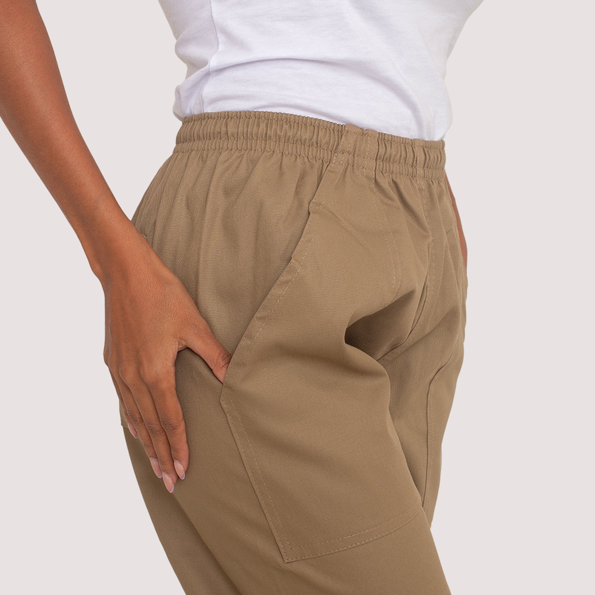 Calça Bege Brim