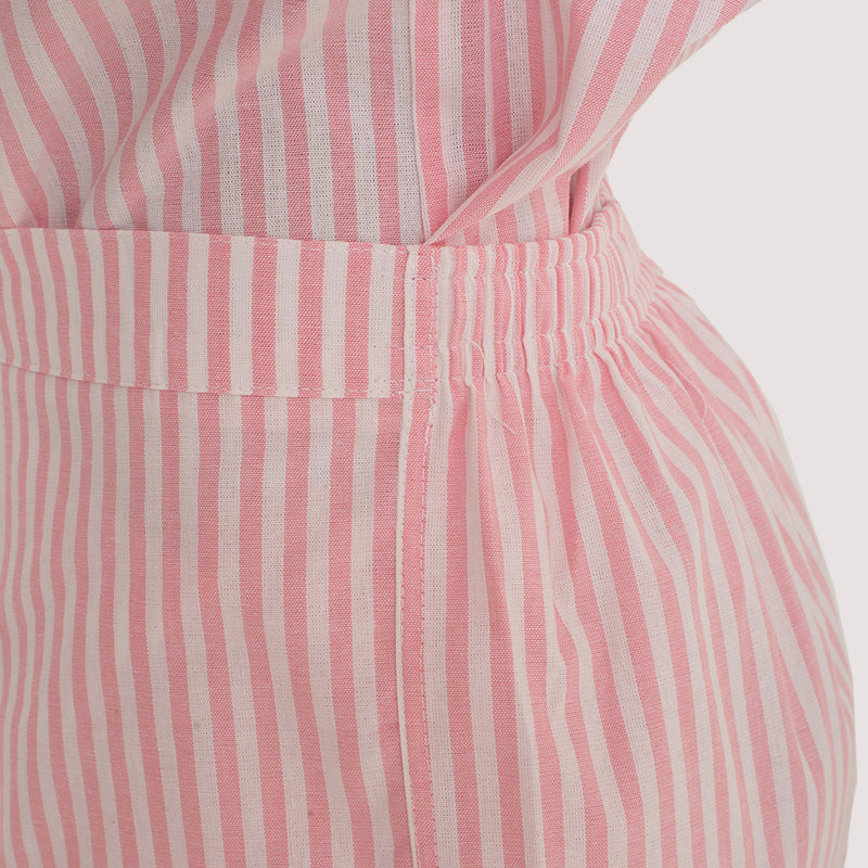 Uniforme Babá Rosa Listrado