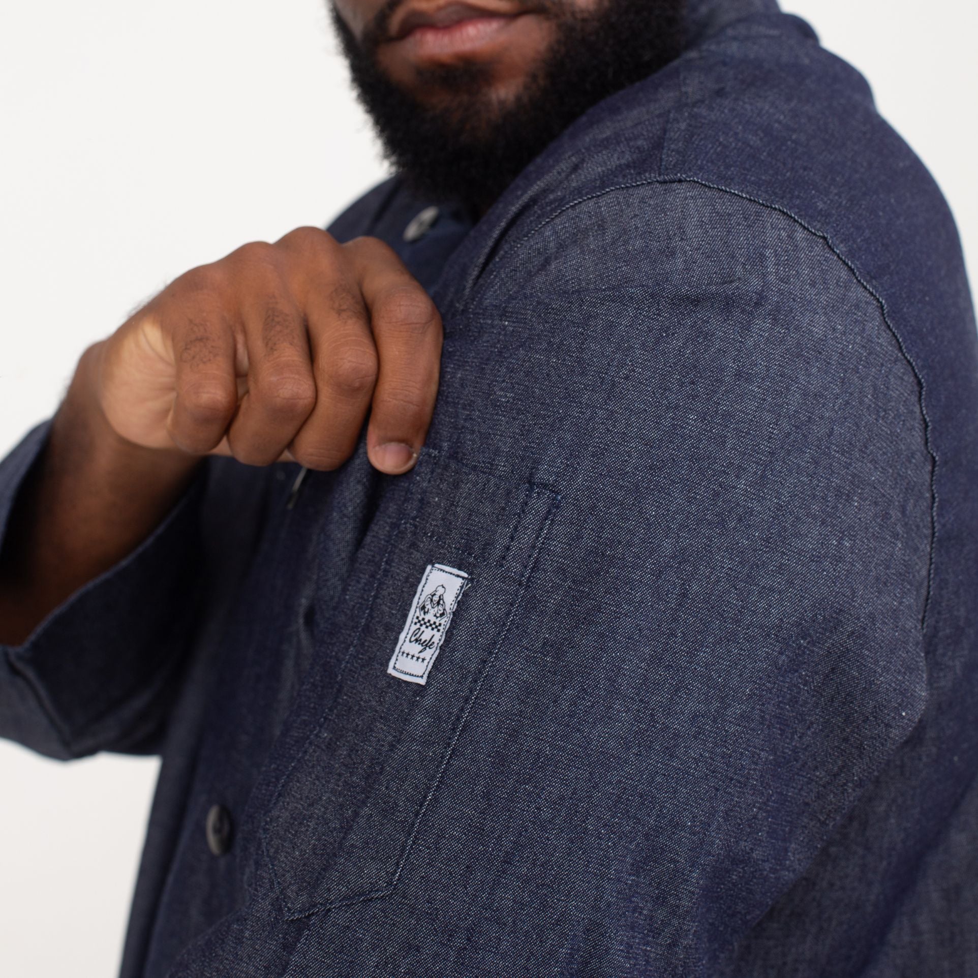 Dólmã Jeans Manga Longa