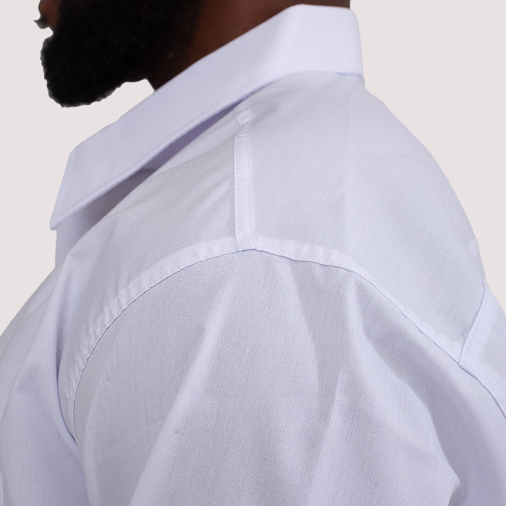 Camisa Social Algodão Manga Longa Masculina Branca