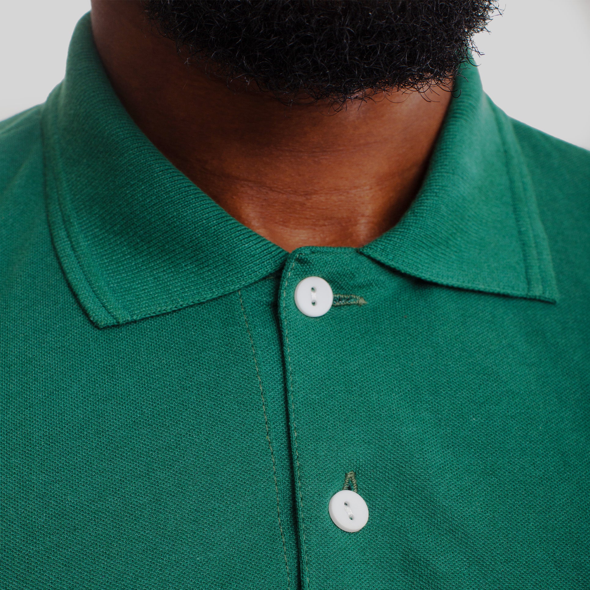 Camisa Polo Piquet Algodão Verde Floresta