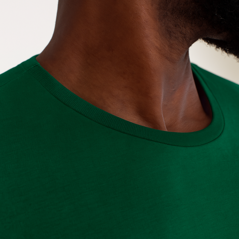 Camisa Verde Musgo de Malha 100% Algodão