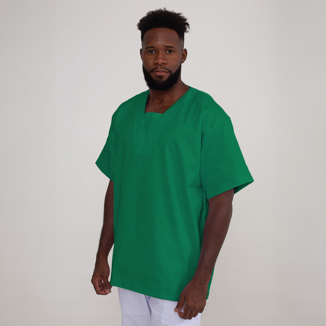 Jaleco Fechado Brim Verde Bandeira