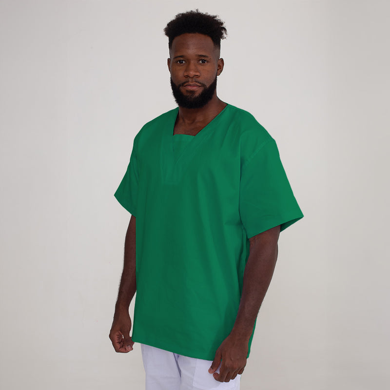 Jaleco Fechado Brim Verde Bandeira