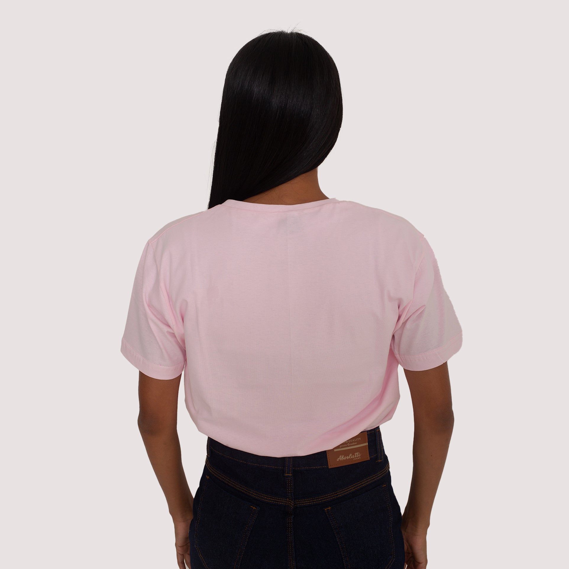 Camisa Rosa de Malha 100% Algodão