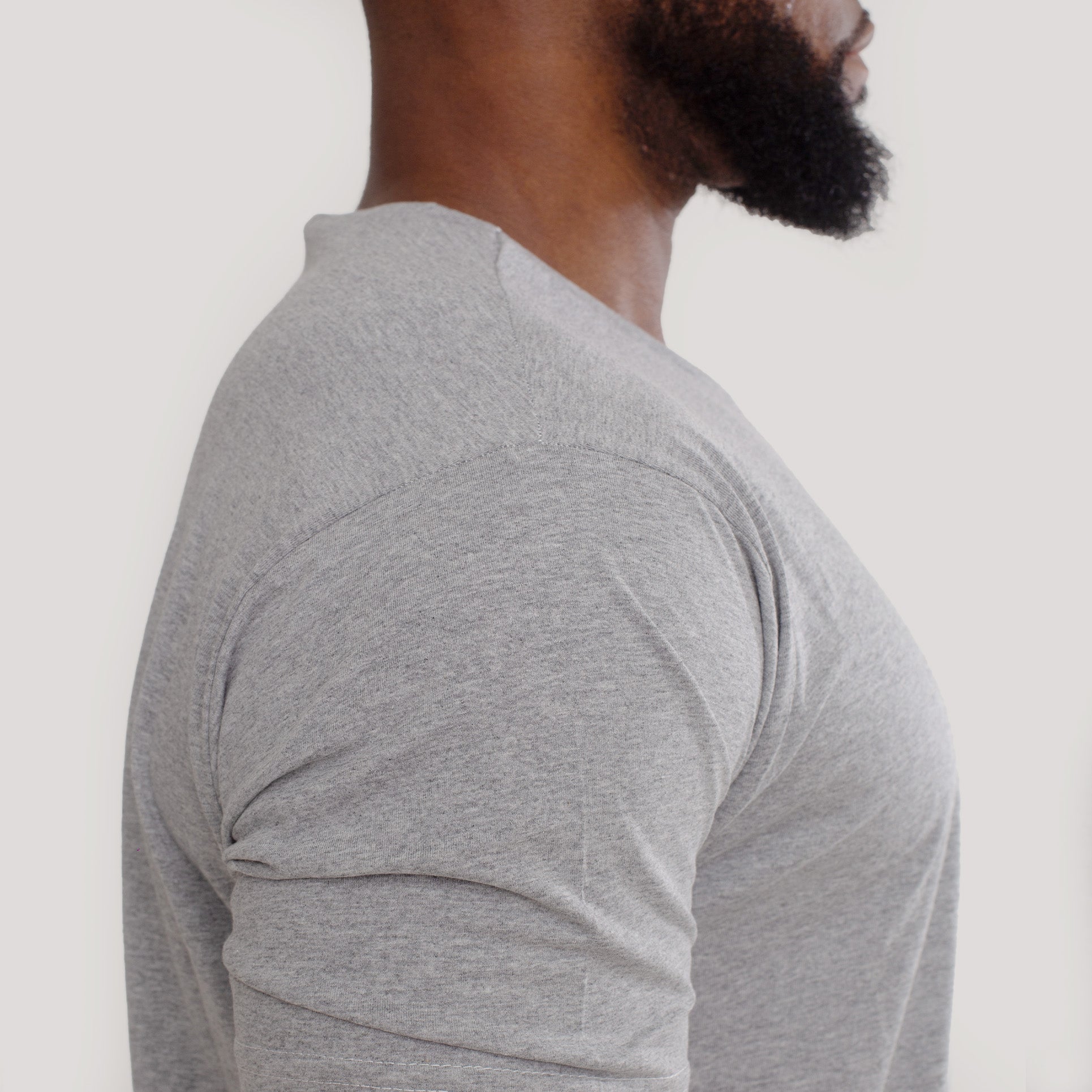Camisa Cinza de Malha 100% Algodão