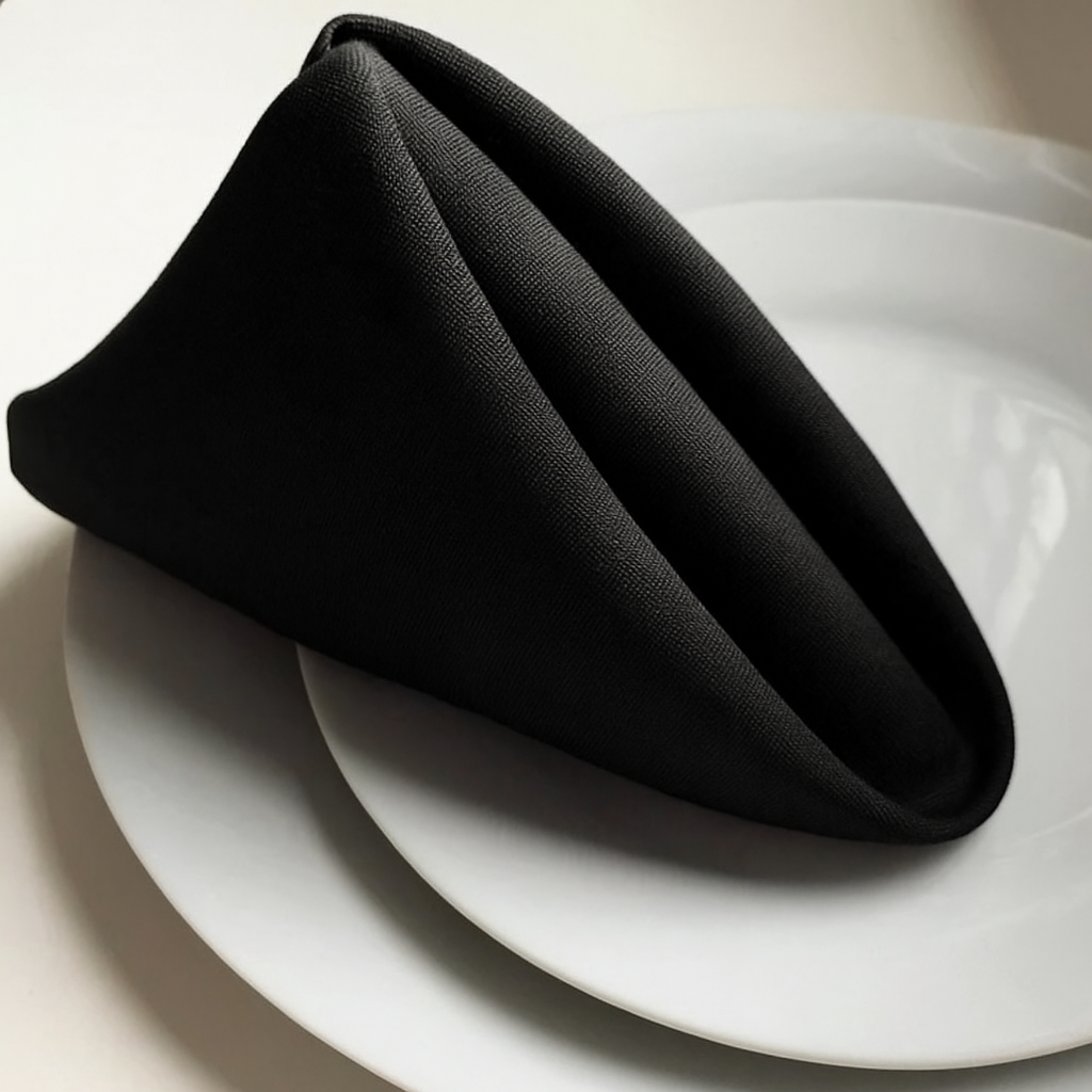 Guardanapo Preto Brim