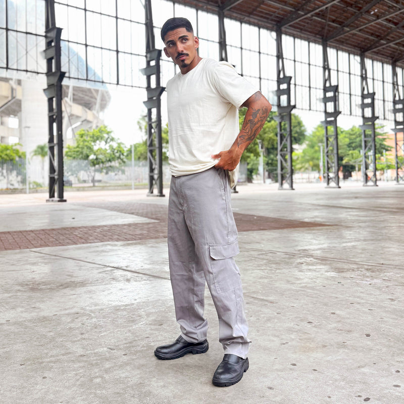 Calça Cargo Cinza
