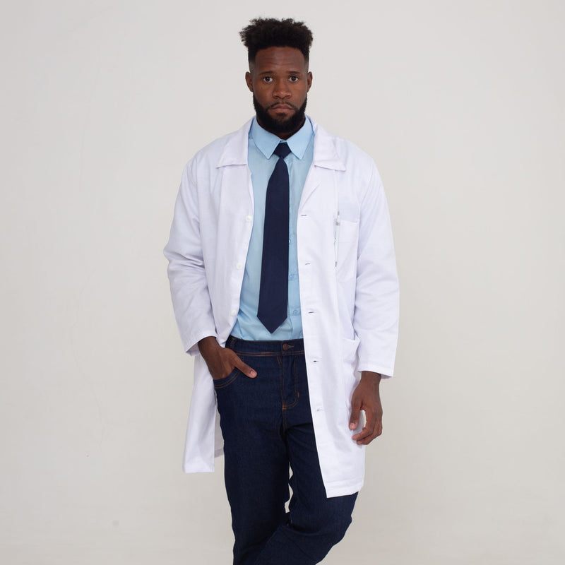Jaleco Branco Longo Oxford