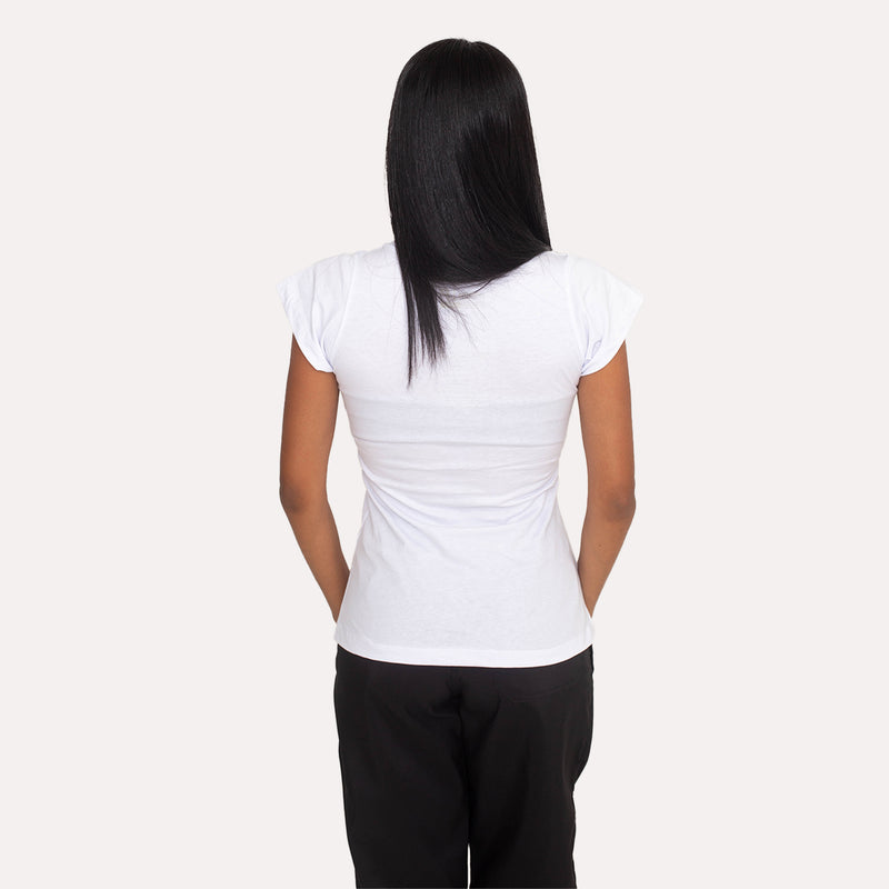 Camisa Branca de Algodão Premium Feminina