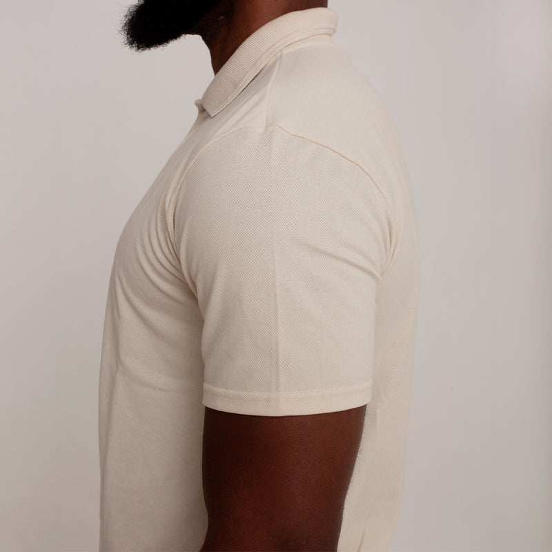 Camisa Polo Piquet Algodão Areia