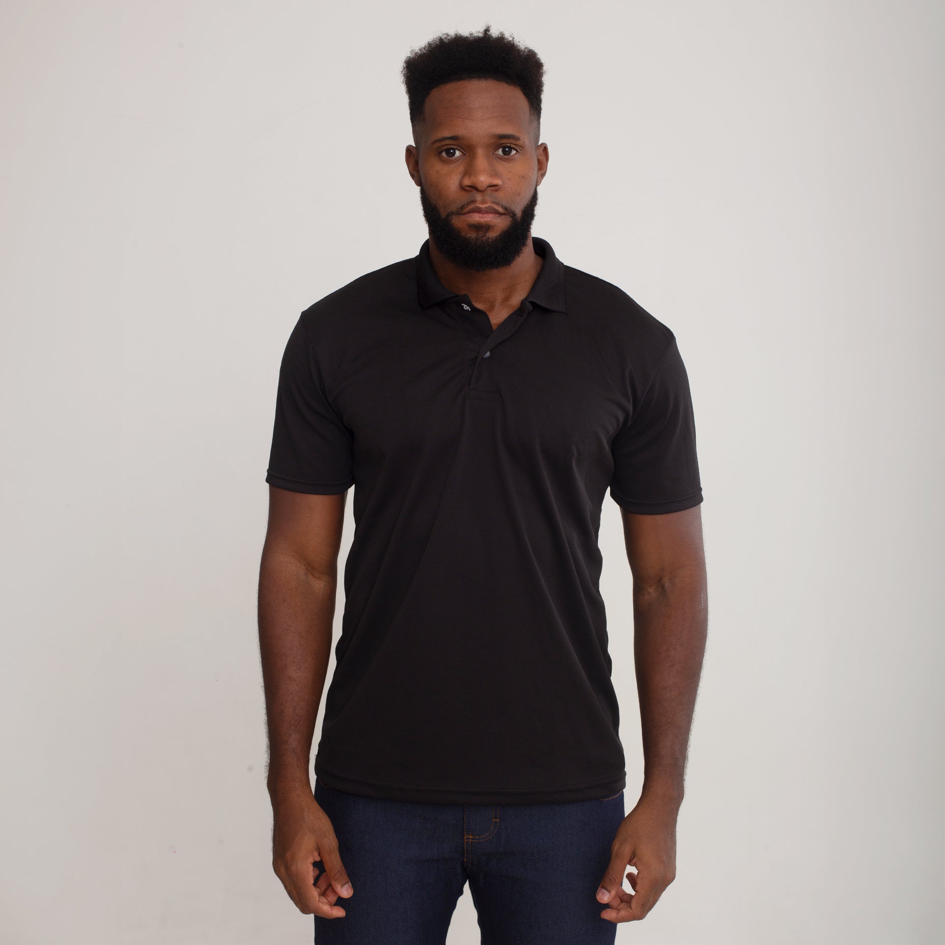 Camisa Polo Preta Dryfit