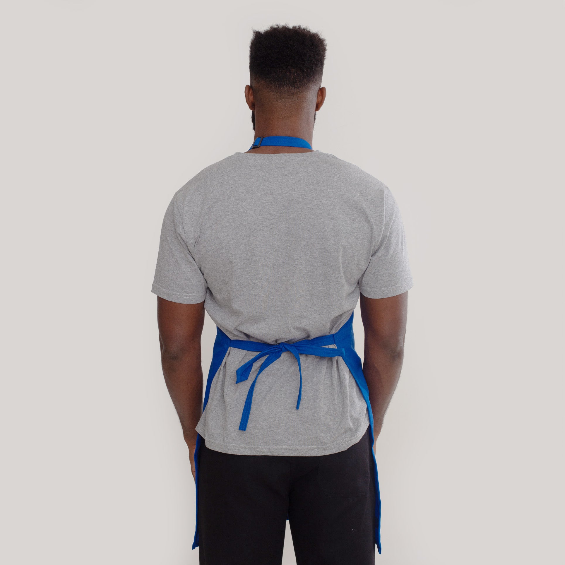 Avental Azul Royal Com Bolso Oxford