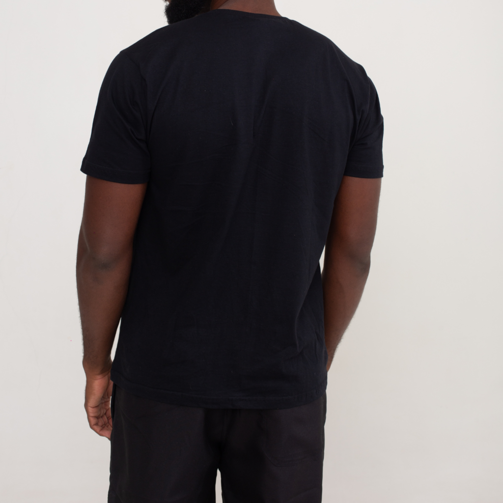 Camisa Preta de Malha 100% Algodão