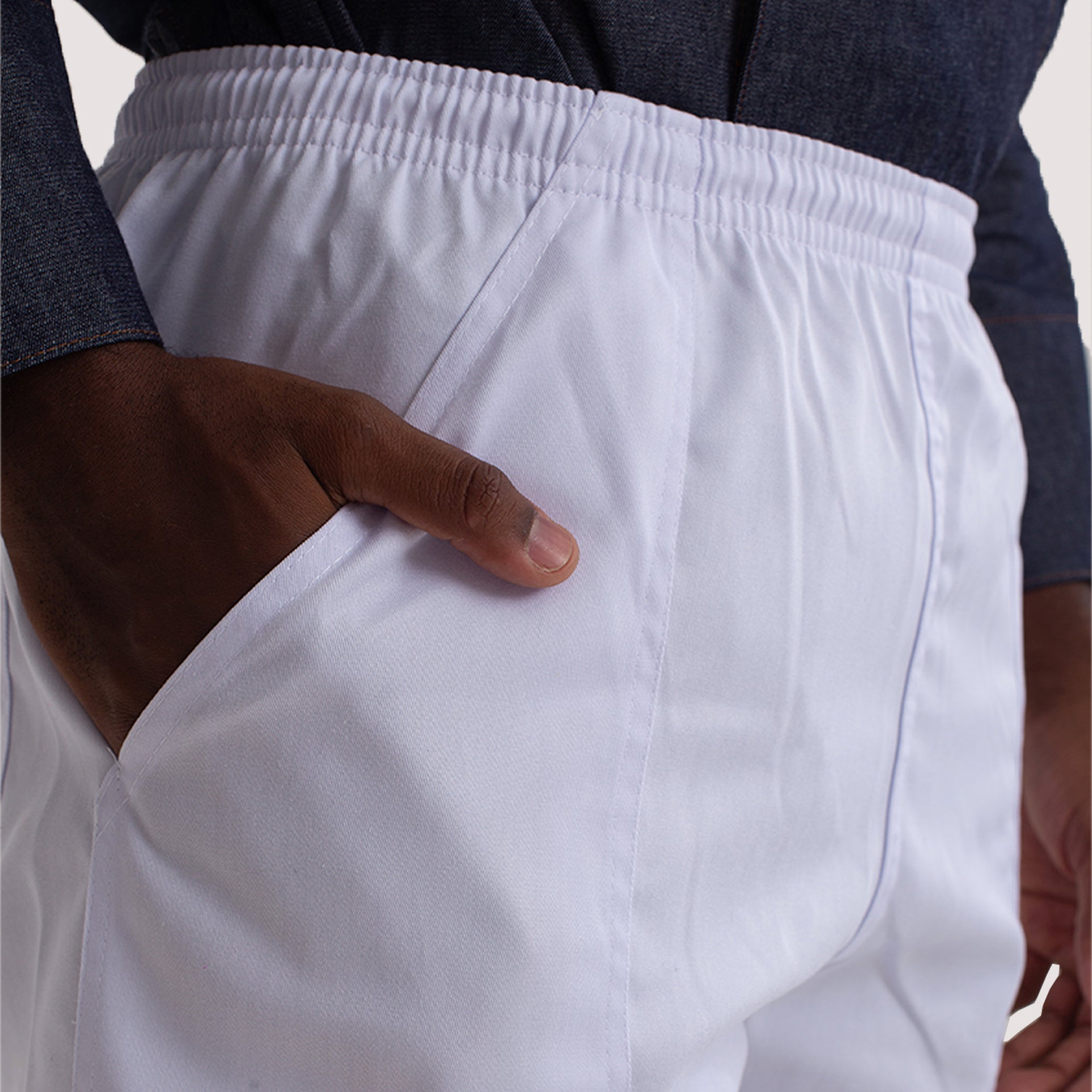 Calça Branca Brim