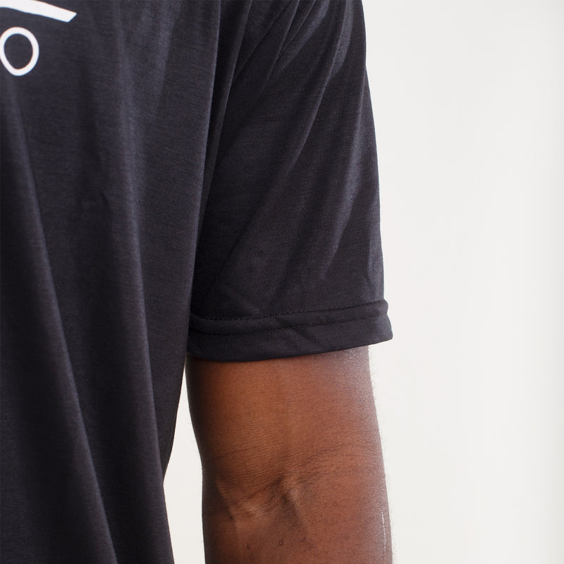 Camisa de Malha 100% Algodão Preta Mr Chef