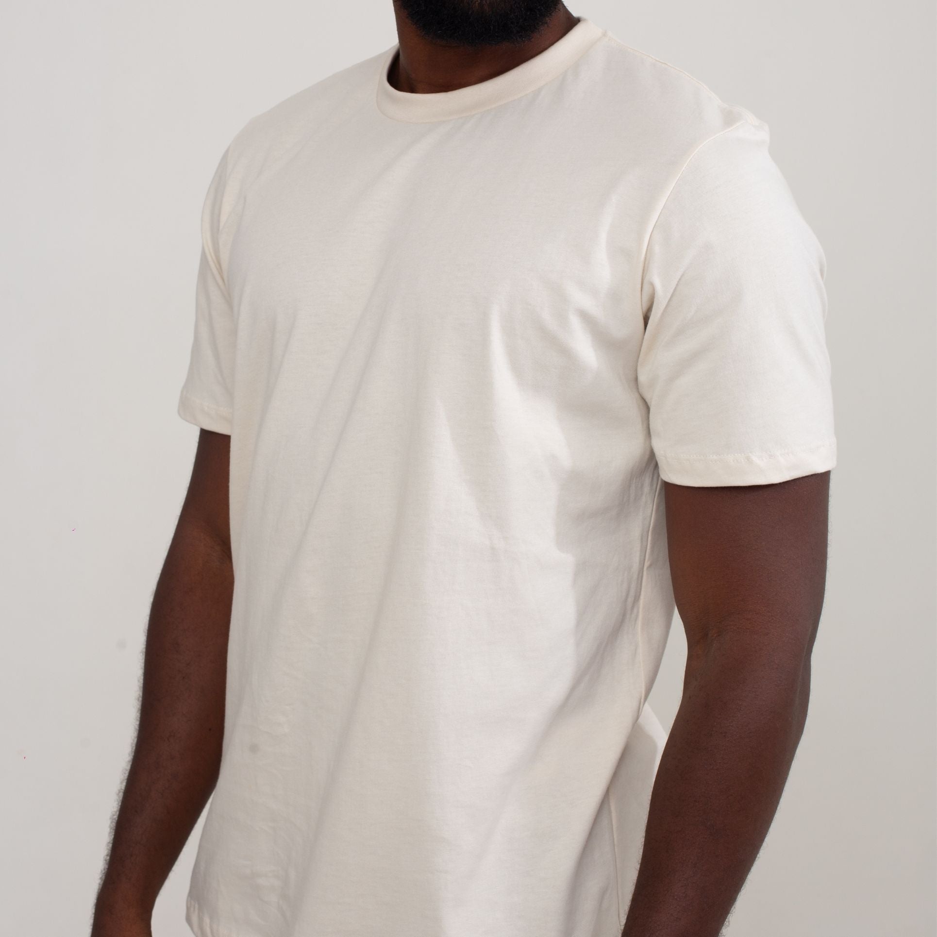 Camisa Bege de Algodão Premium Masculina